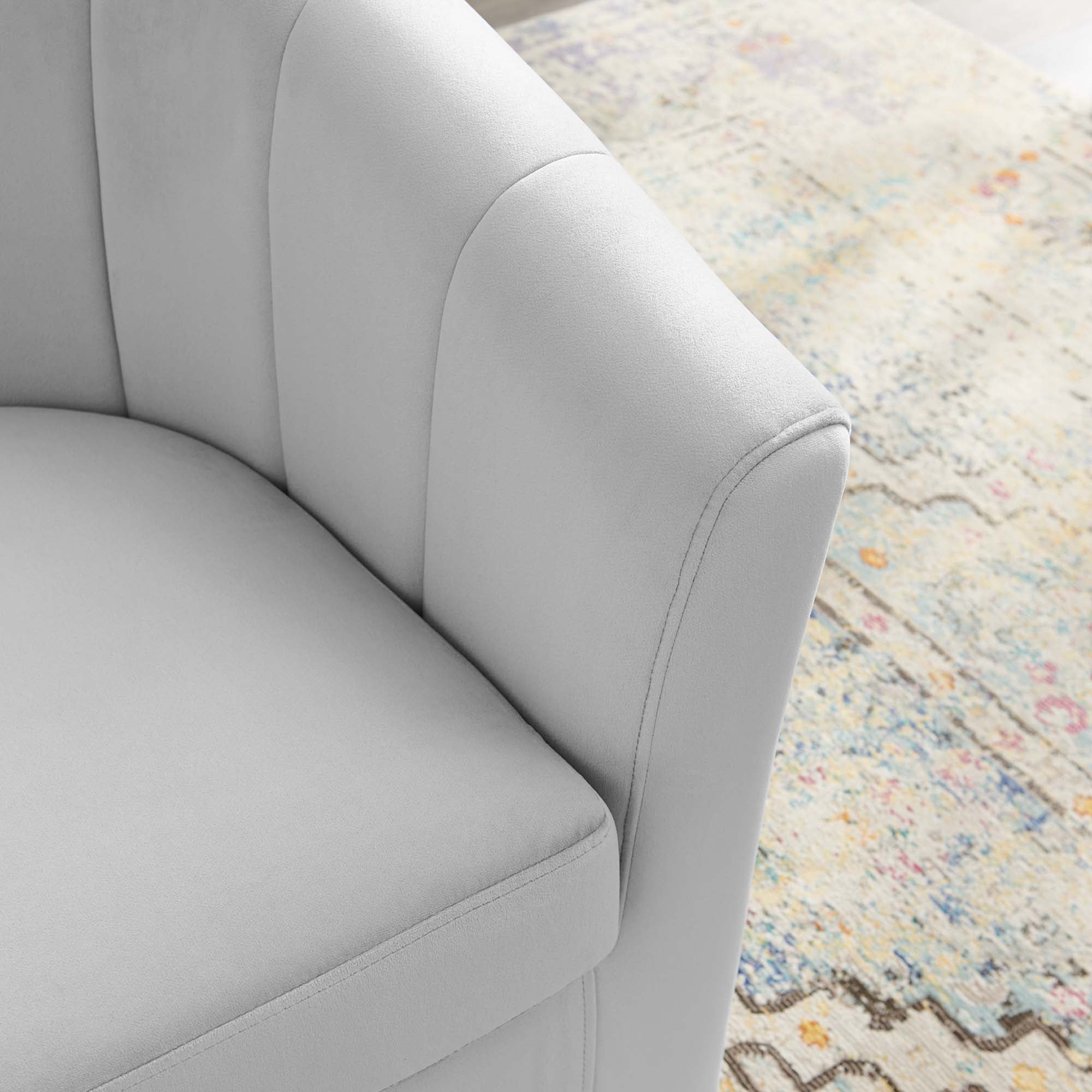 Prospect Performance Velvet Swivel Armchair by Modway