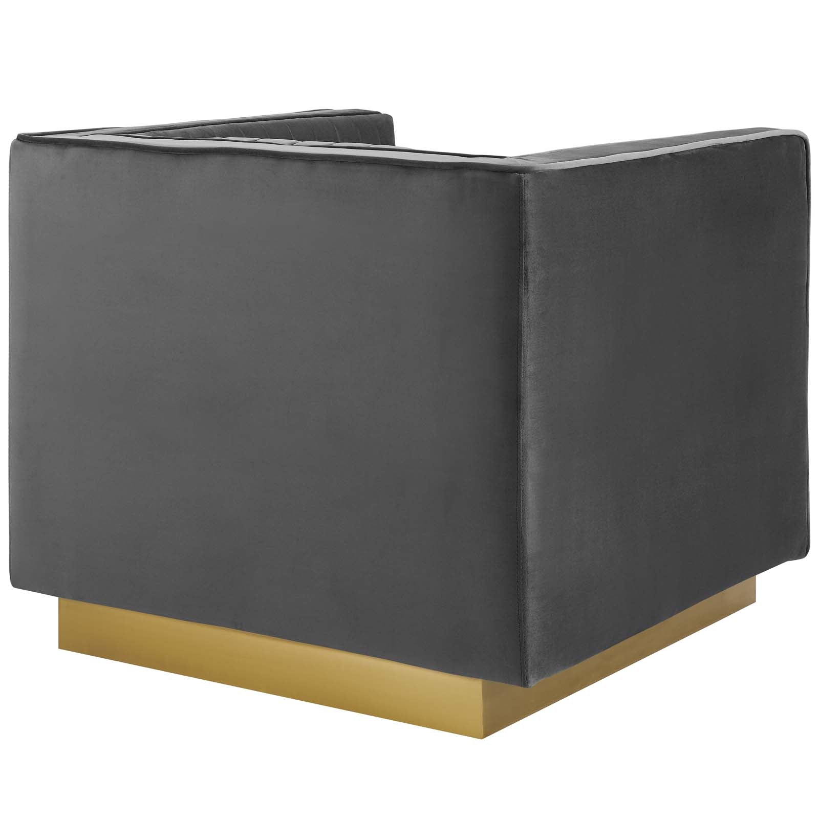 Sanguine 3 Piece Vertical Channel Tufted Upholstered Performance Velvet Set by Modway