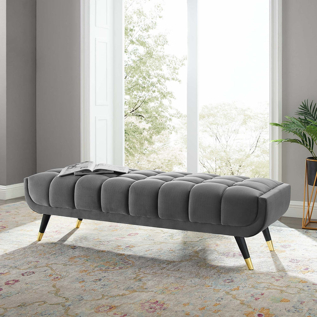 Adept 60" Performance Velvet Bench by Modway