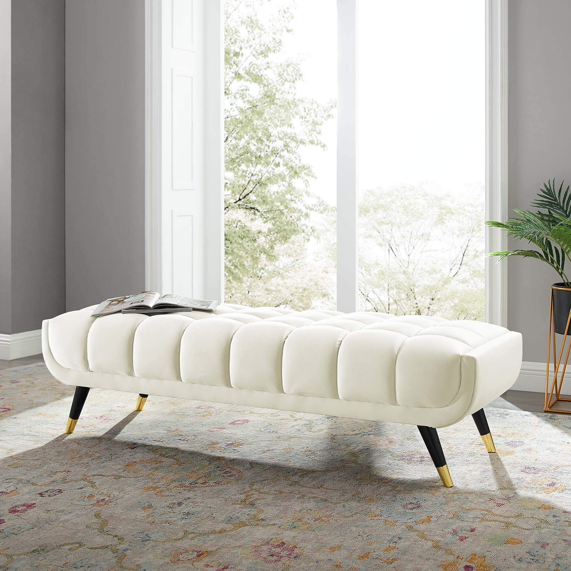 Adept 60" Performance Velvet Bench by Modway
