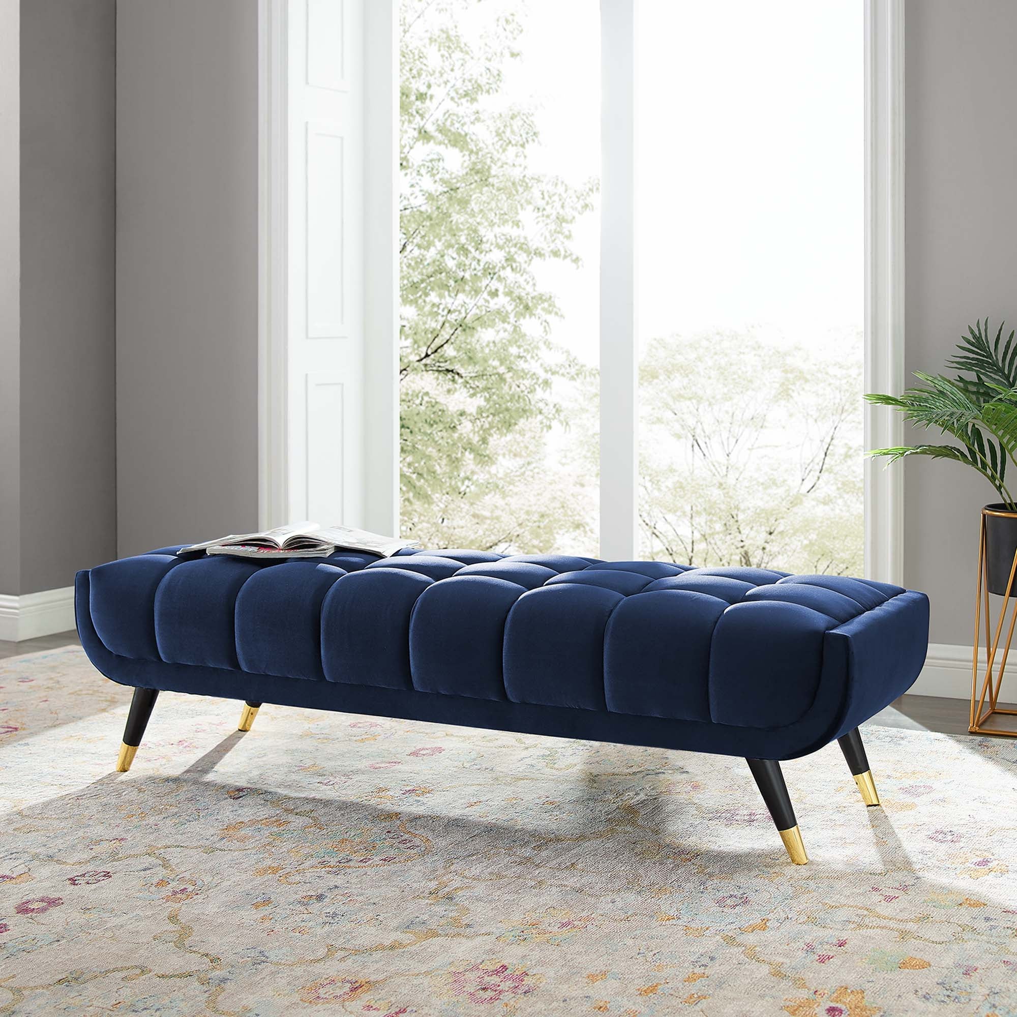 Adept 60" Performance Velvet Bench by Modway