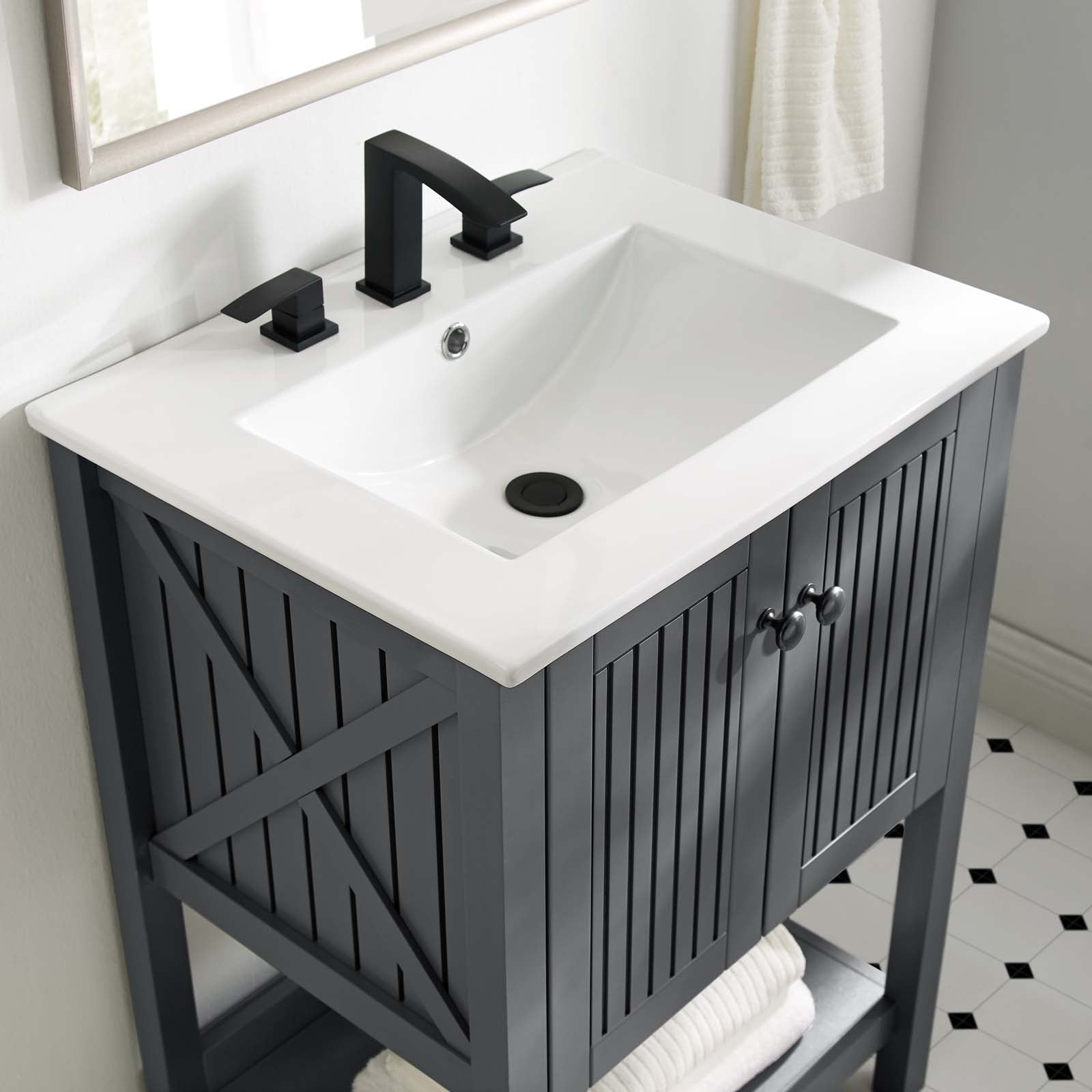 Steam Bathroom Vanity Basin Included by Modway
