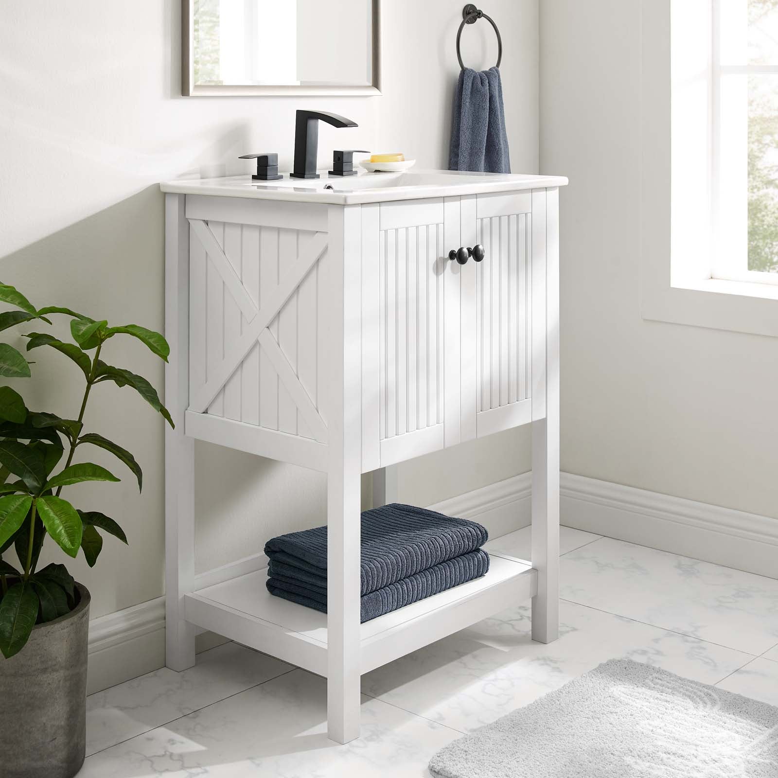 Steam Bathroom Vanity Basin Included by Modway