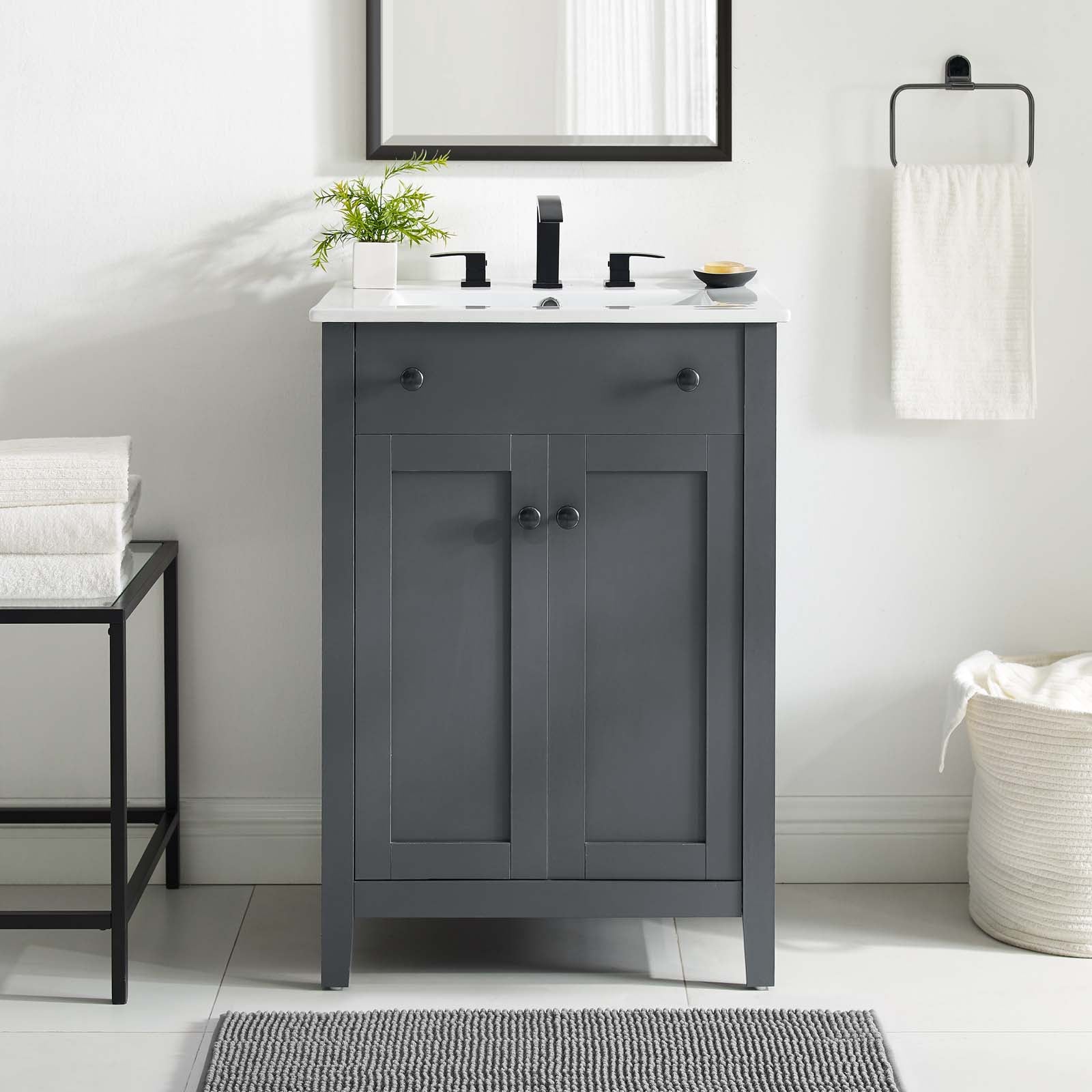 Nantucket Bathroom Vanity Basin Included by Modway