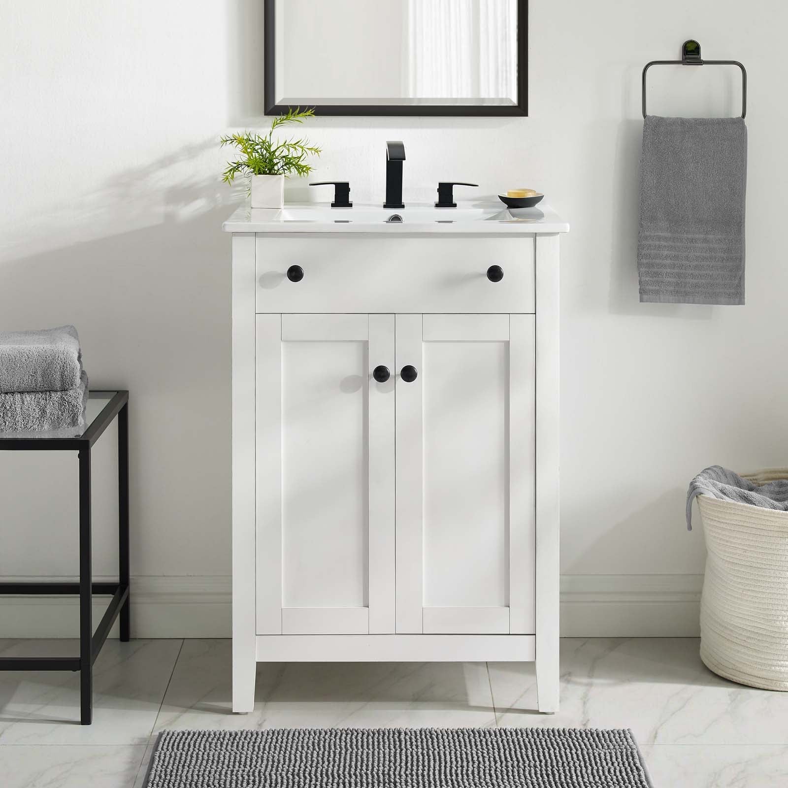 Nantucket Bathroom Vanity Basin Included by Modway
