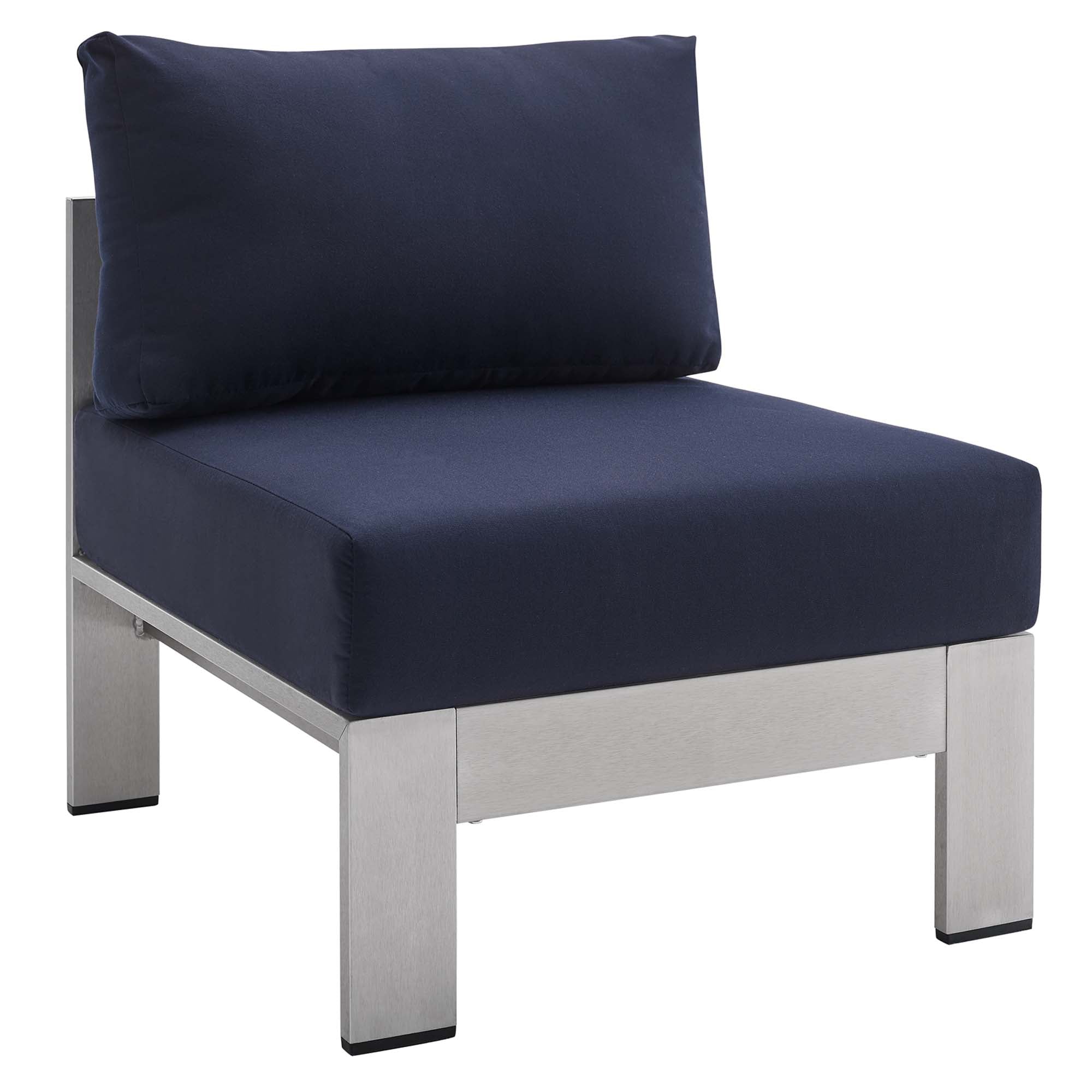 Shore Sunbrella® Fabric Outdoor Patio Aluminum 3 Piece Set by Modway