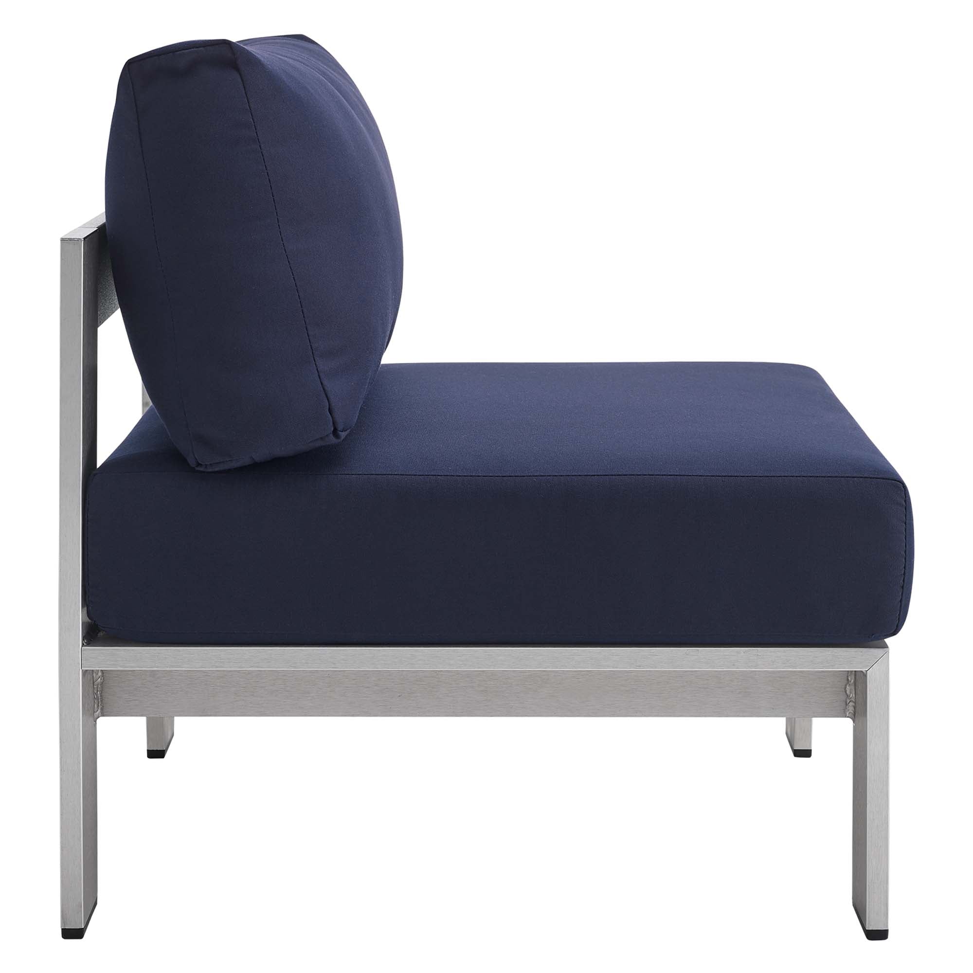 Shore Sunbrella® Fabric Outdoor Patio Aluminum 3 Piece Set by Modway