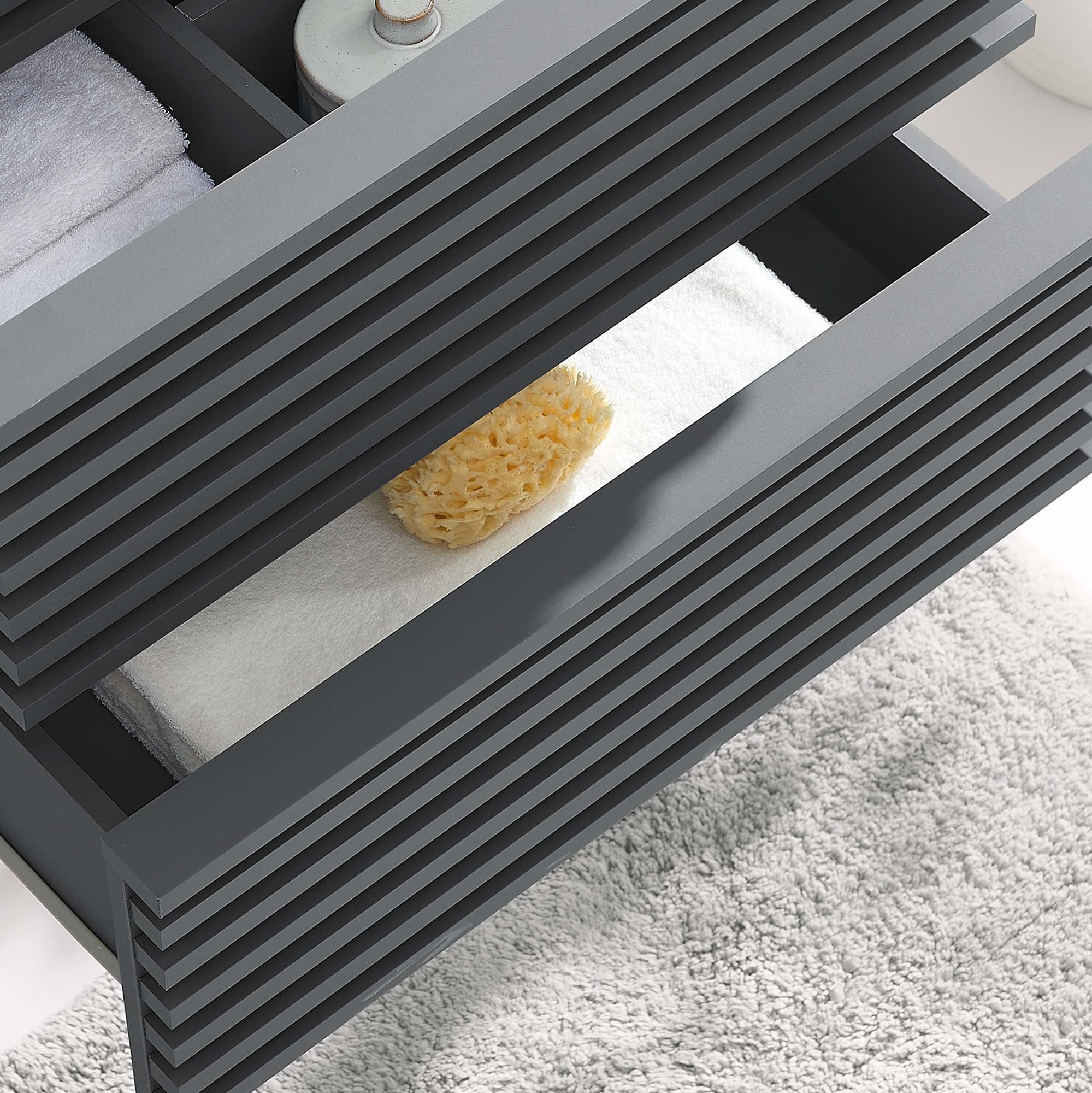 Render Wall-Mount Bathroom Cabinet Basin Not Included by Modway