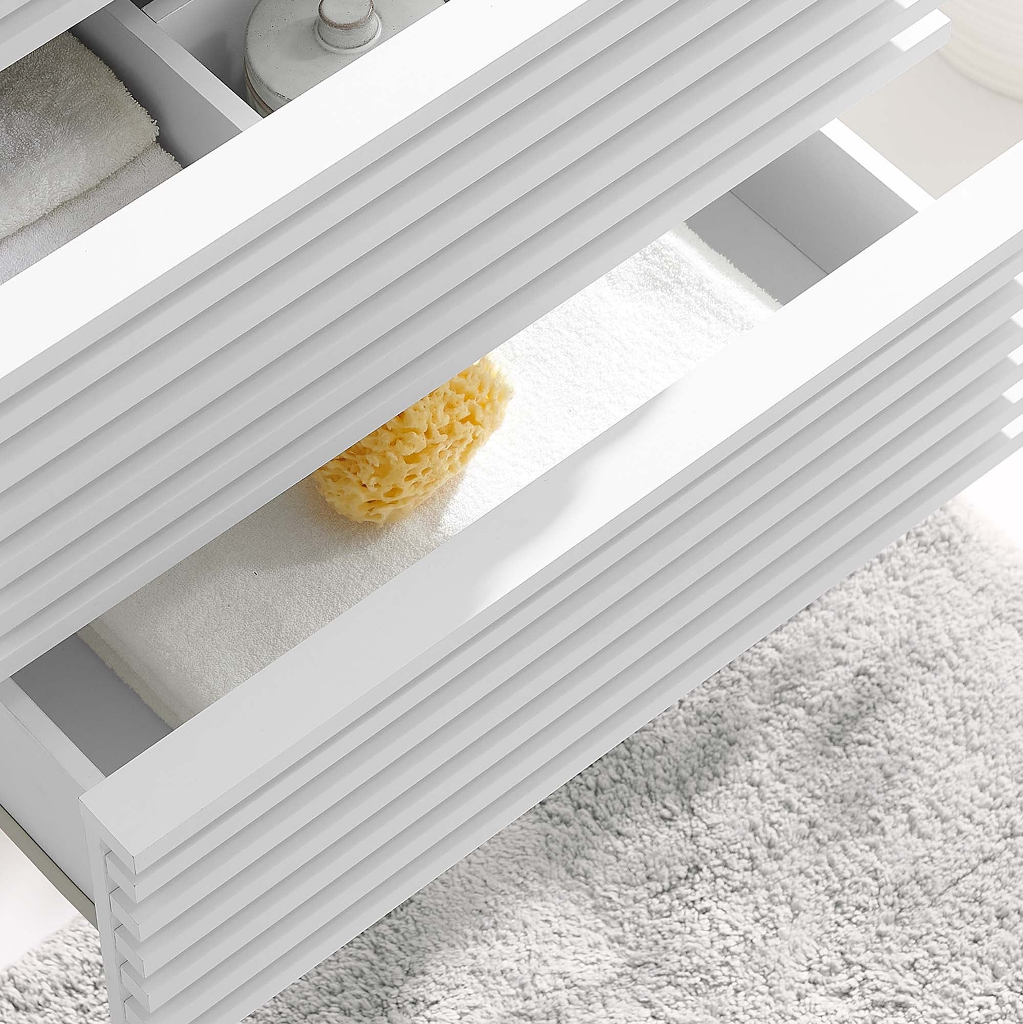 Render Wall-Mount Bathroom Cabinet Basin Not Included by Modway