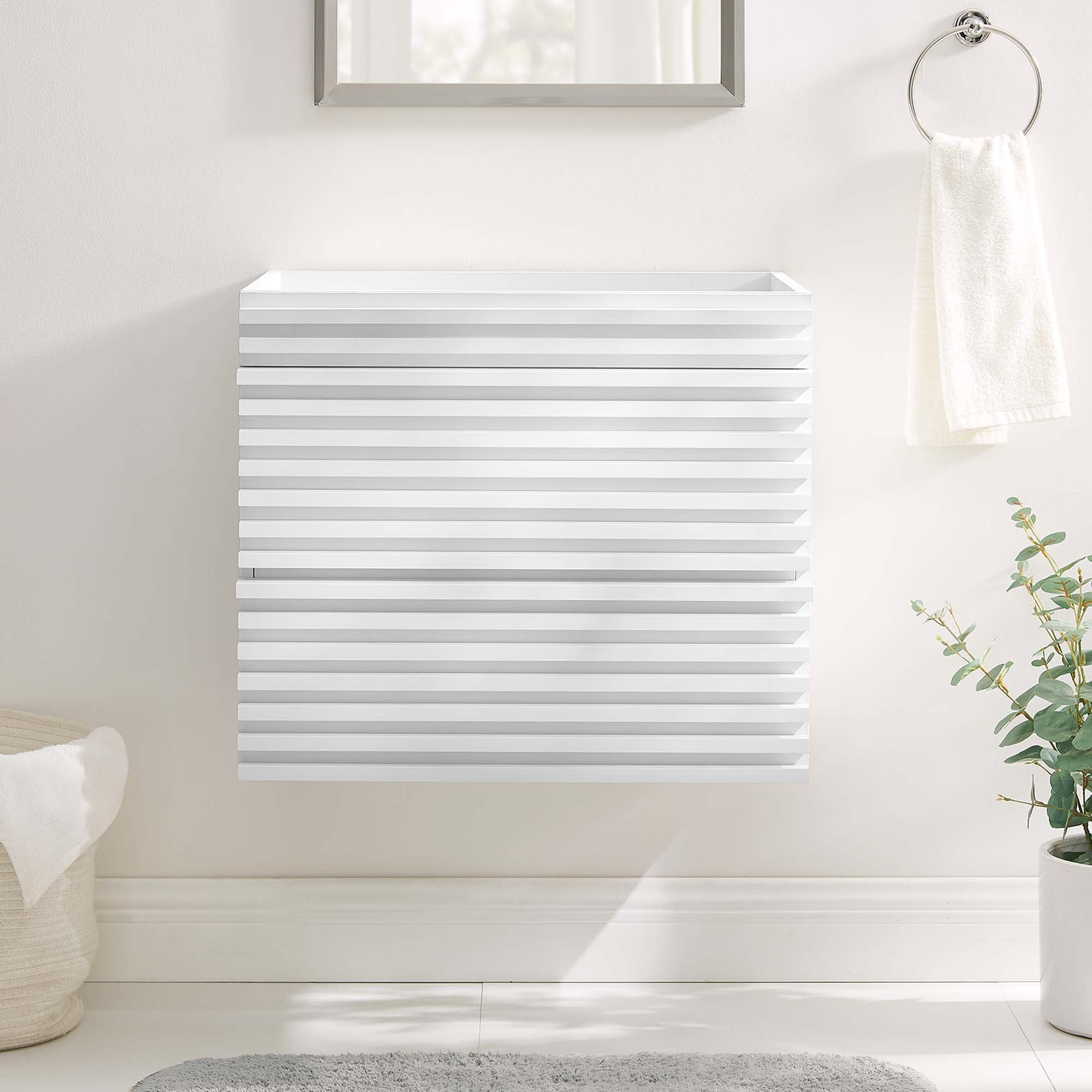 Render Wall-Mount Bathroom Cabinet Basin Not Included by Modway