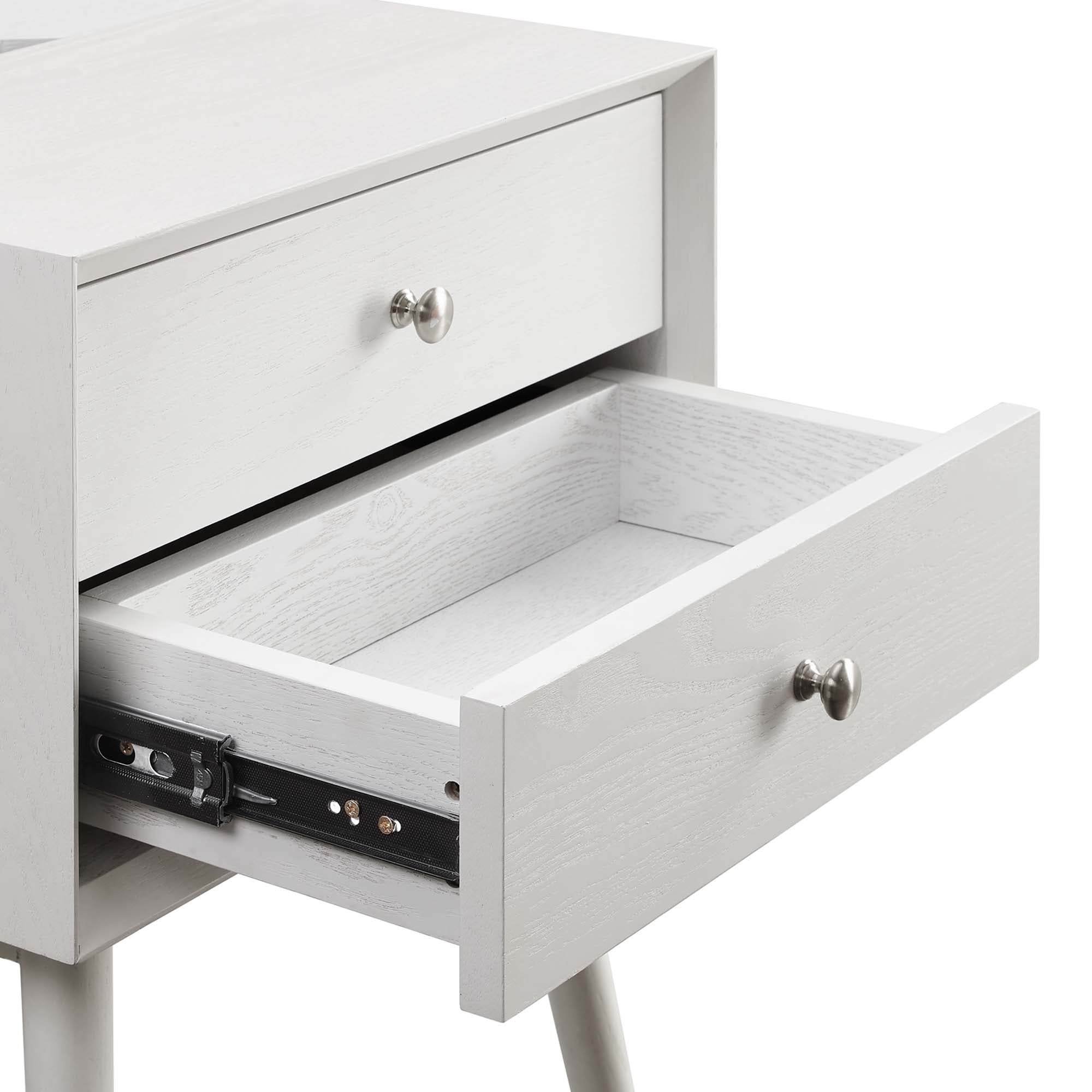 Ember Wood Nightstand With USB Ports by Modway