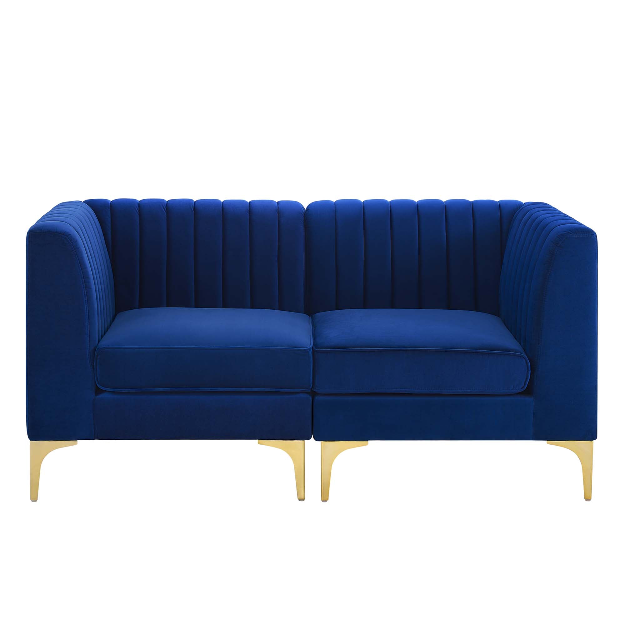 Triumph Channel Tufted Performance Velvet Loveseat by Modway