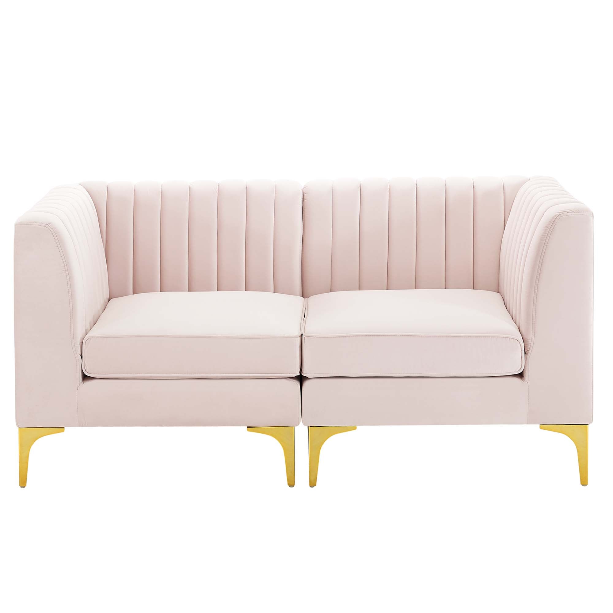 Triumph Channel Tufted Performance Velvet Loveseat by Modway