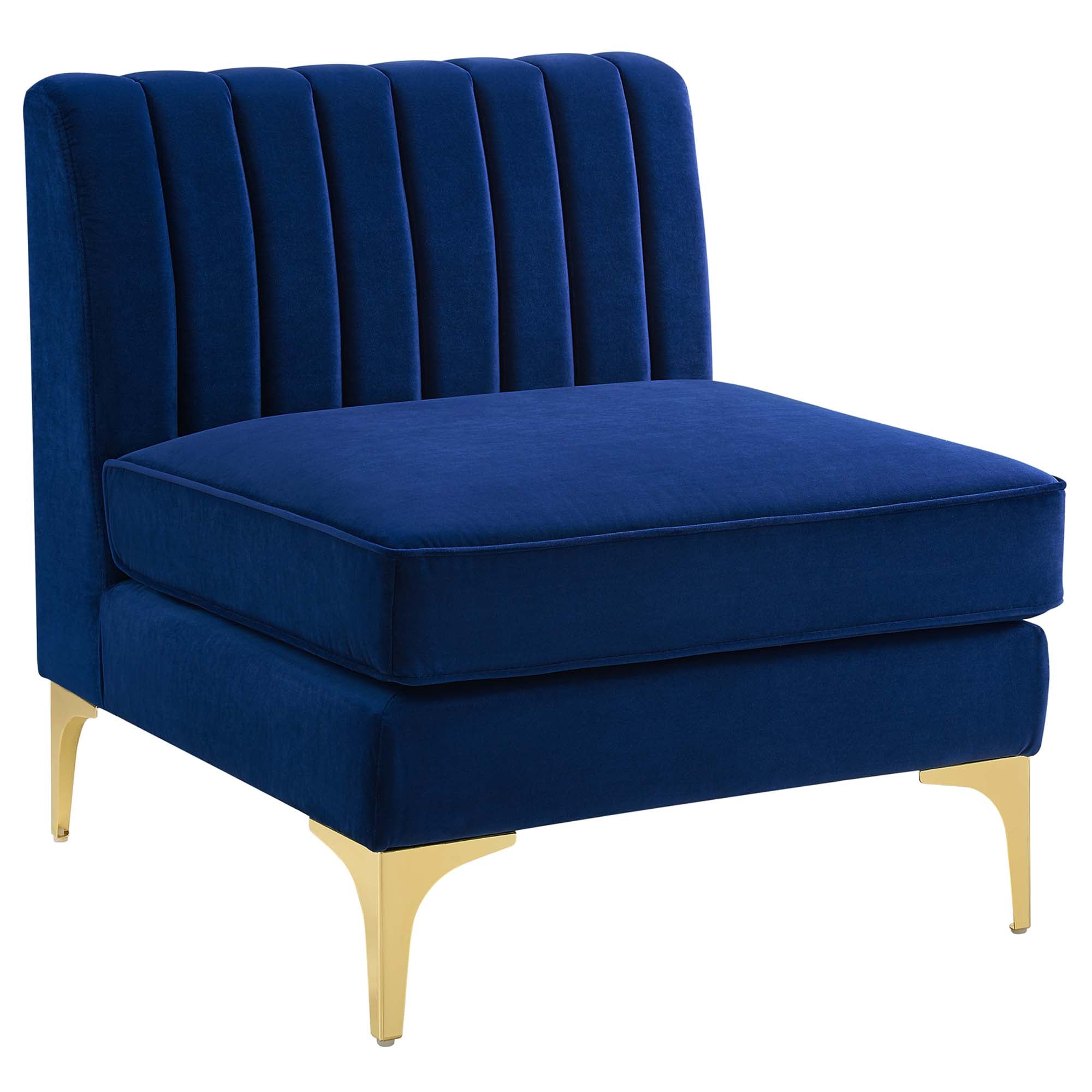 Triumph Channel Tufted Performance Velvet 3-Seater Sofa by Modway