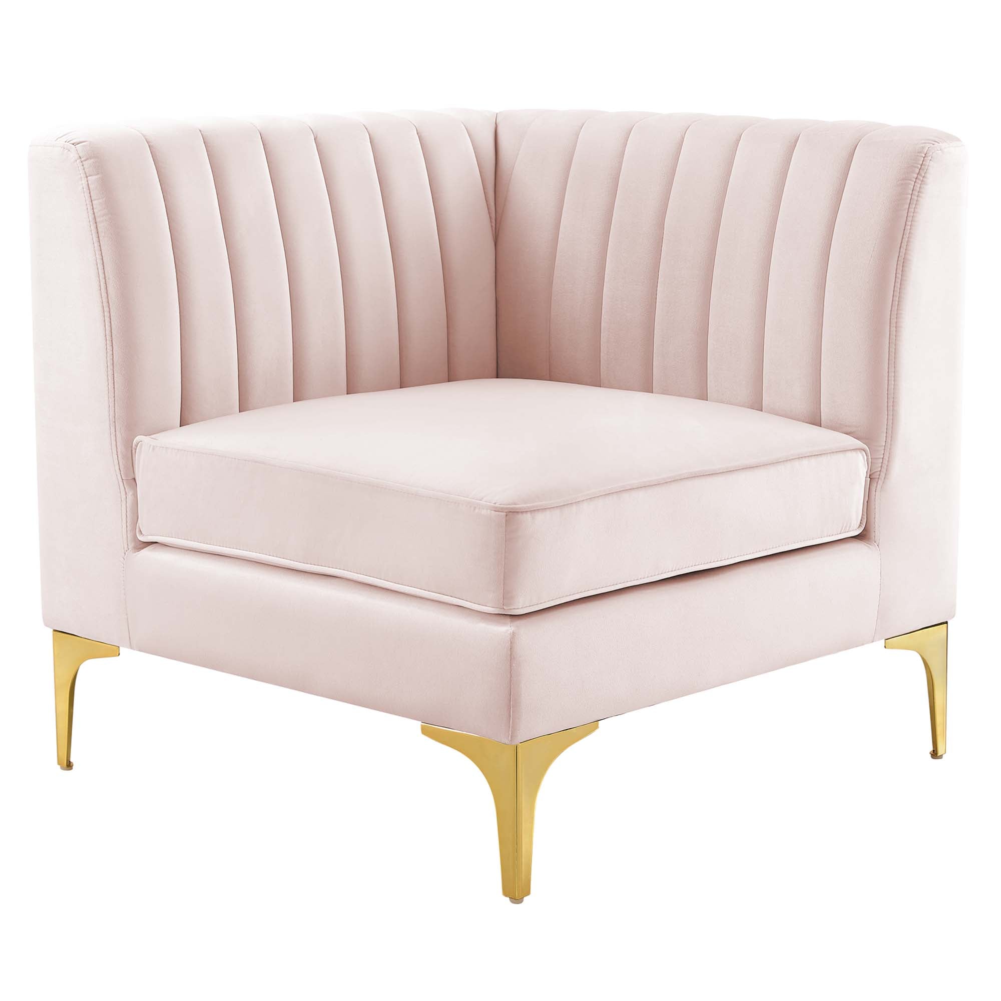 Triumph Channel Tufted Performance Velvet 3-Seater Sofa by Modway