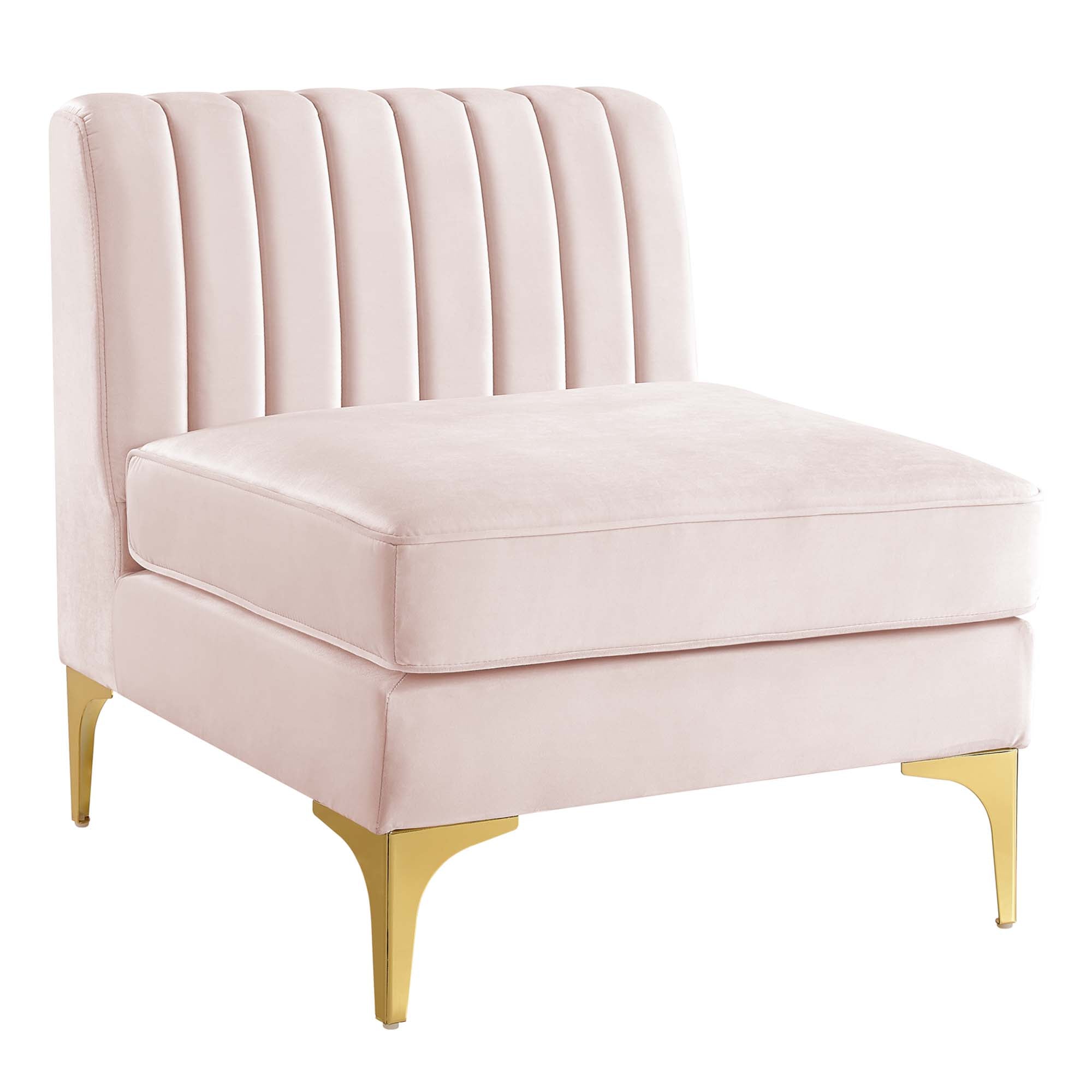 Triumph Channel Tufted Performance Velvet 3-Seater Sofa by Modway