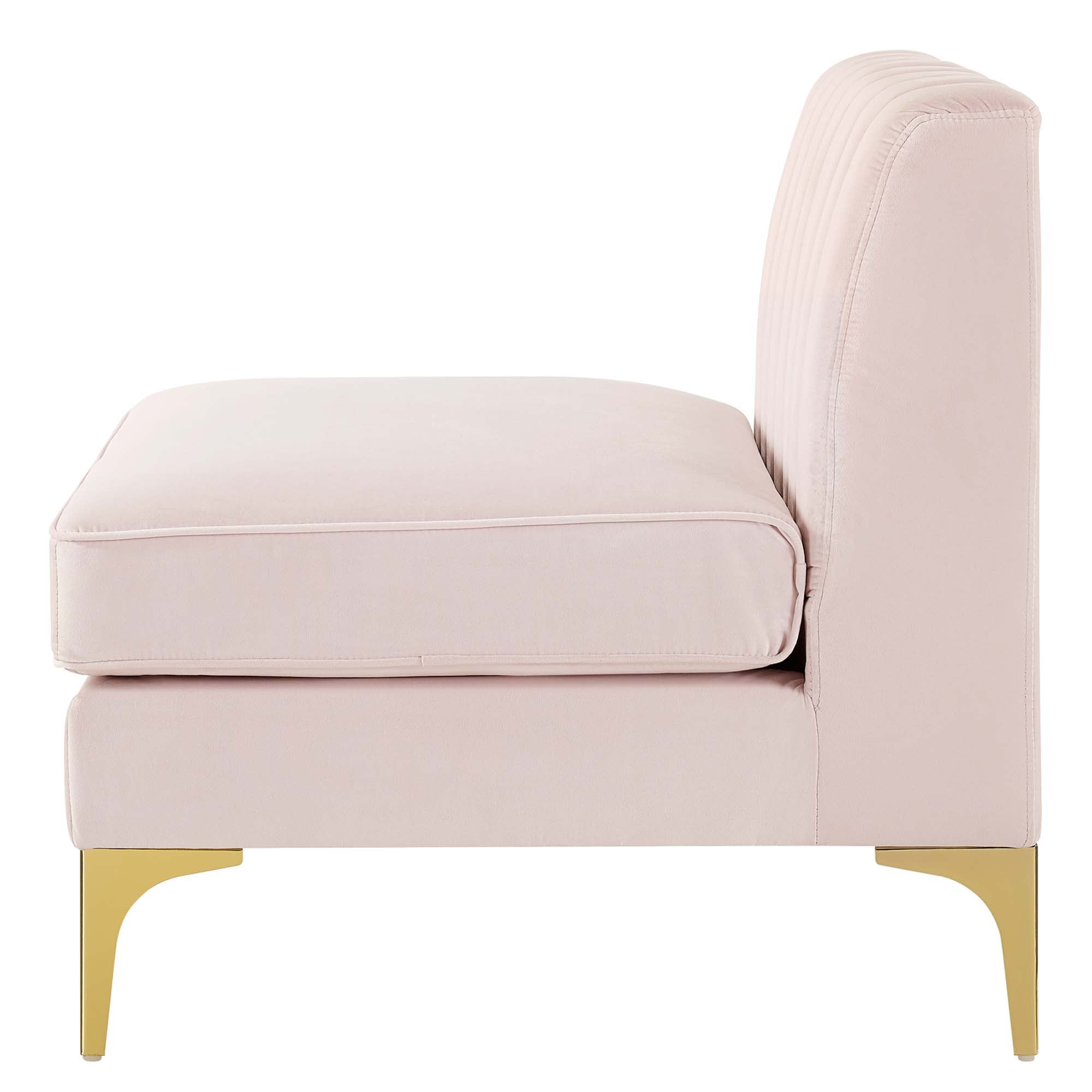 Triumph Channel Tufted Performance Velvet 3-Seater Sofa by Modway