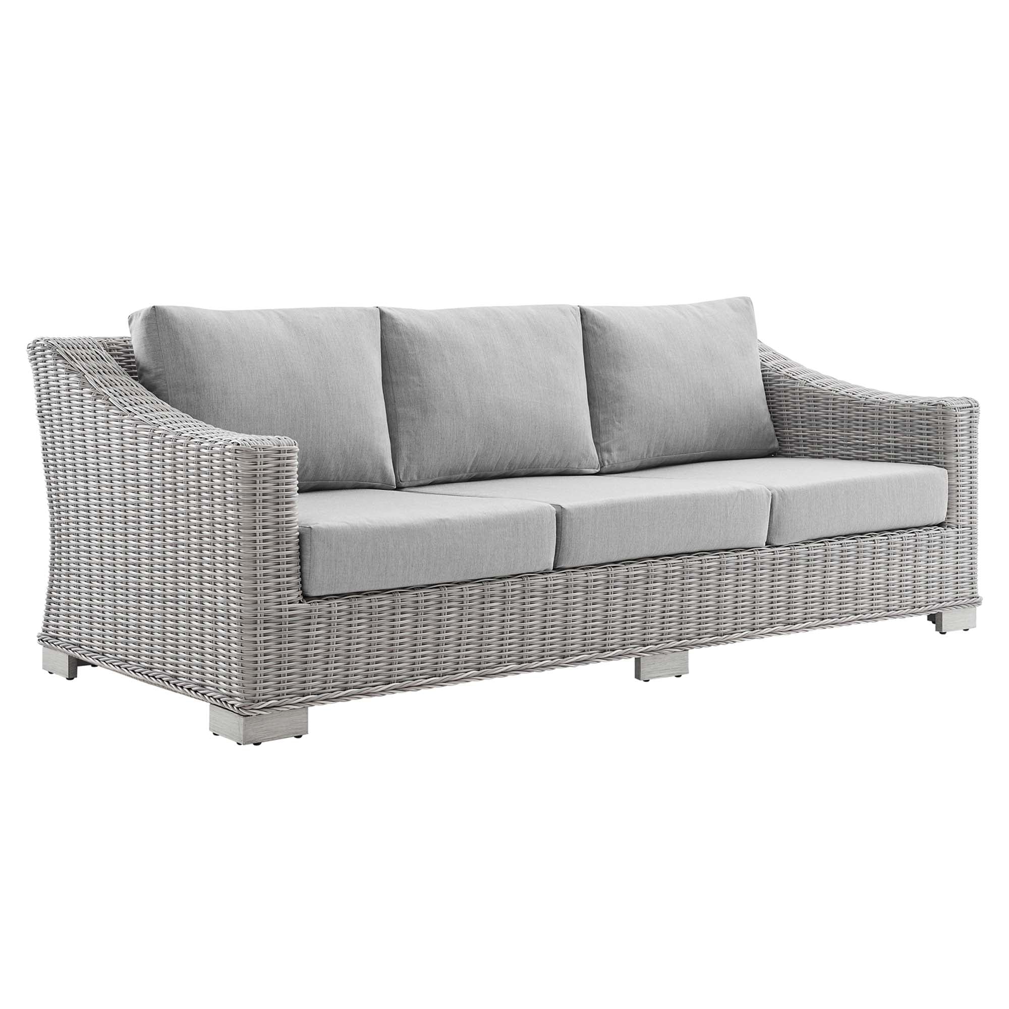 Conway Sunbrella® Outdoor Patio Wicker Rattan 4-Piece Furniture Set by Modway