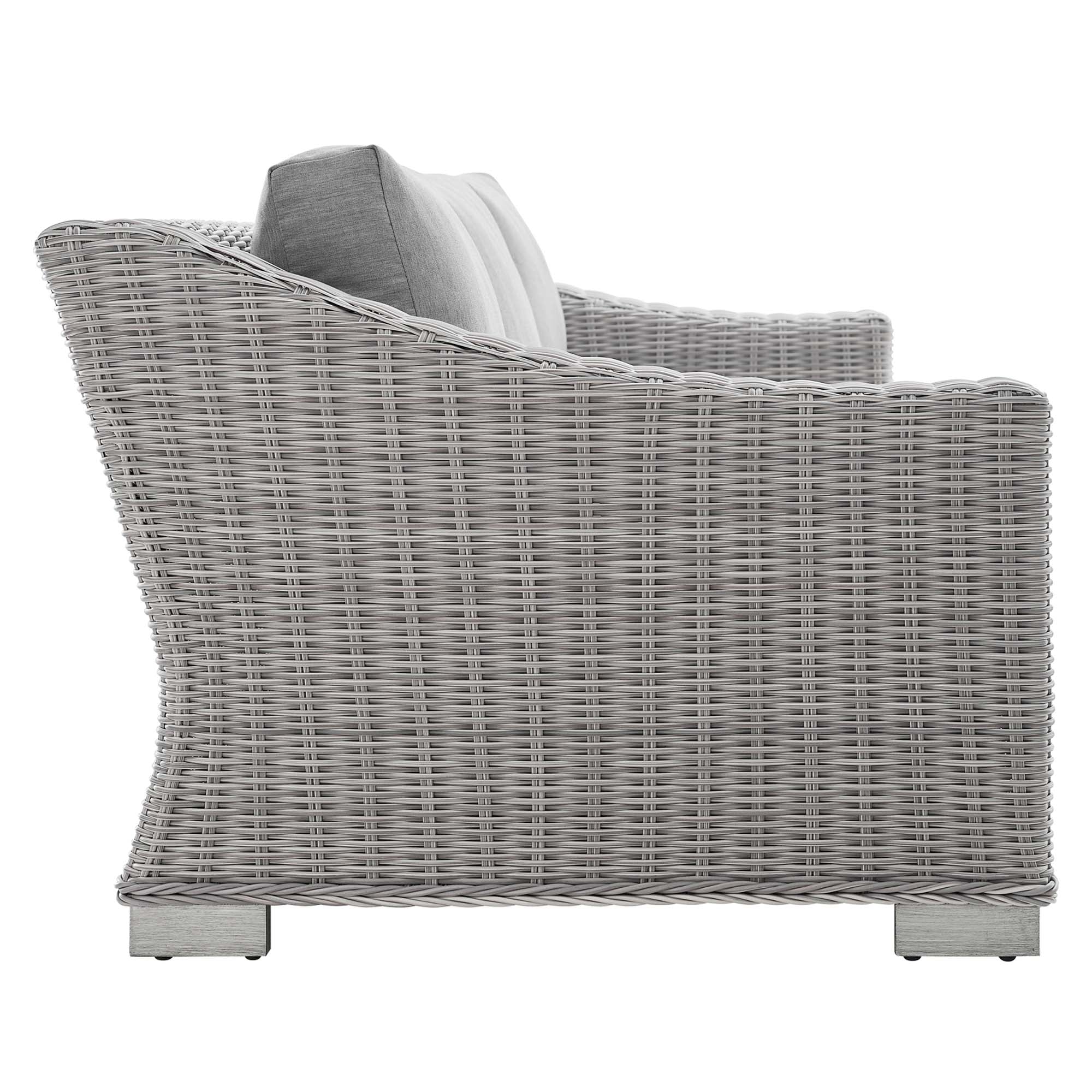 Conway Sunbrella® Outdoor Patio Wicker Rattan 4-Piece Furniture Set by Modway