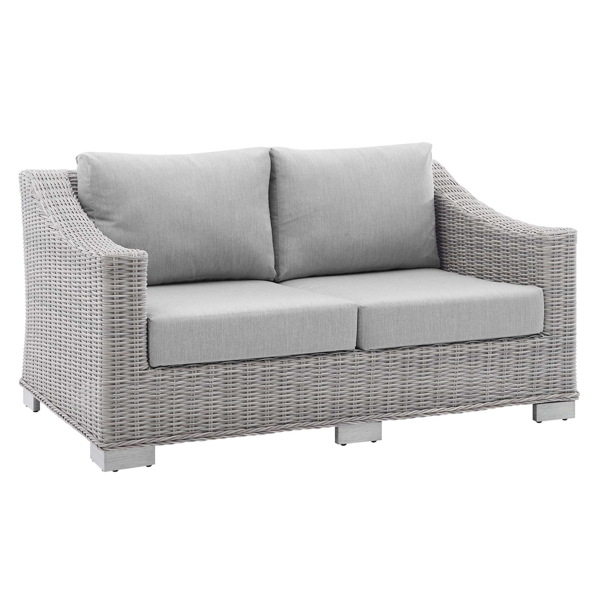 Conway Sunbrella® Outdoor Patio Wicker Rattan 4-Piece Furniture Set by Modway