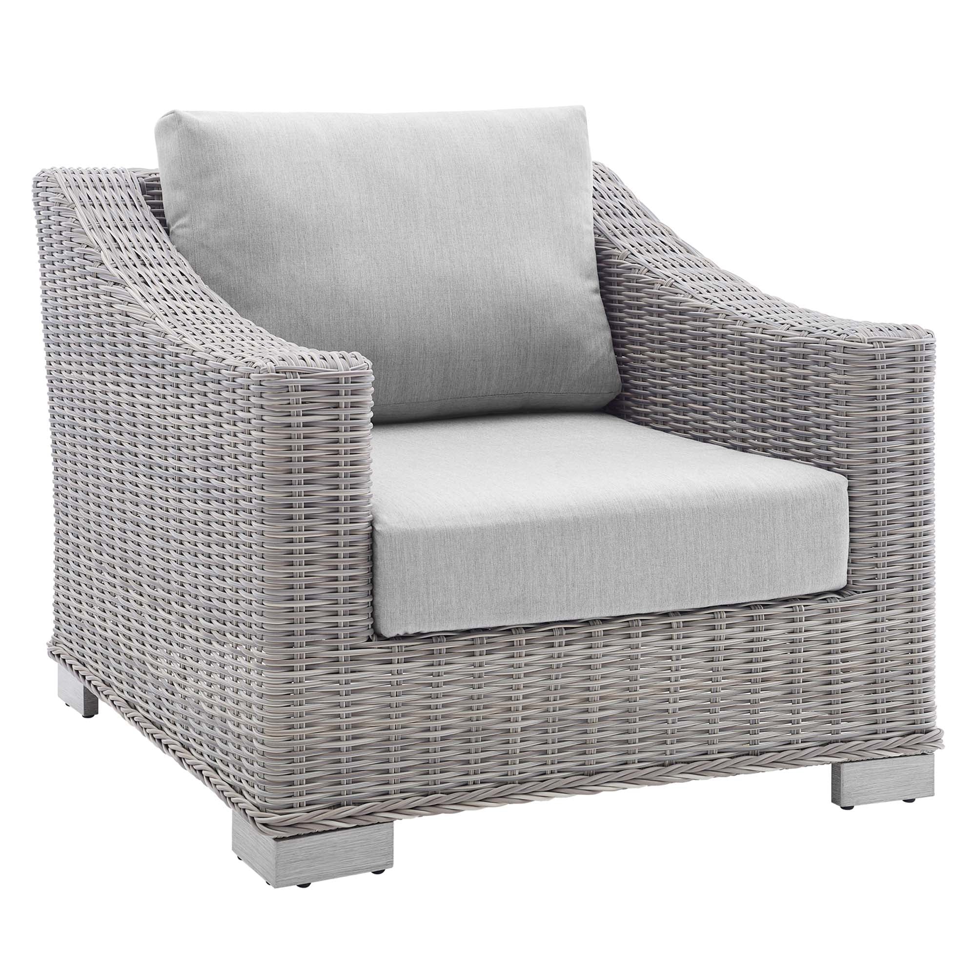 Conway Sunbrella® Outdoor Patio Wicker Rattan 4-Piece Furniture Set by Modway