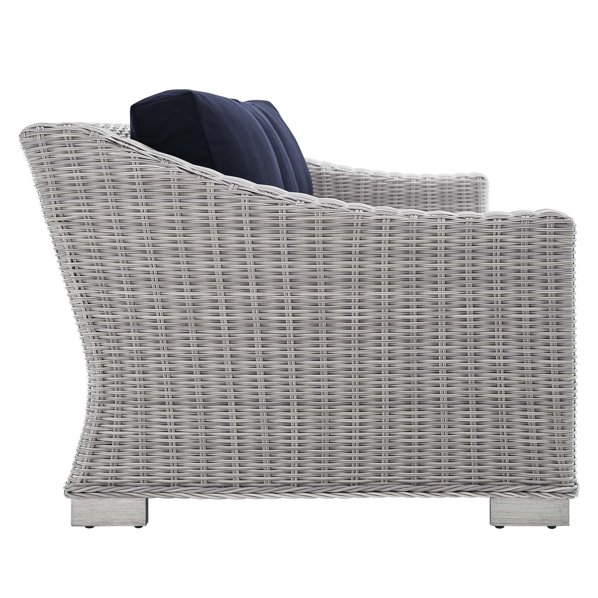 Conway Sunbrella® Outdoor Patio Wicker Rattan 4-Piece Furniture Set by Modway