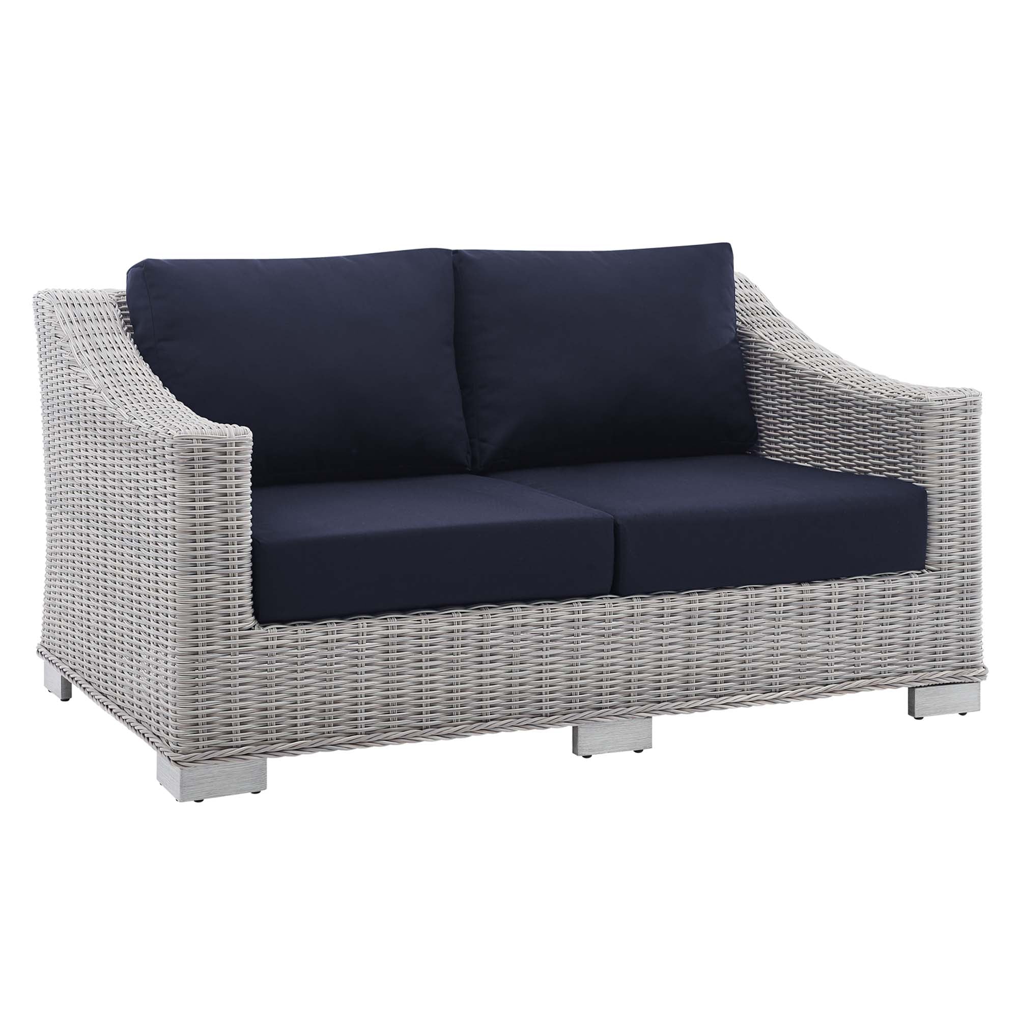 Conway Sunbrella® Outdoor Patio Wicker Rattan 4-Piece Furniture Set by Modway