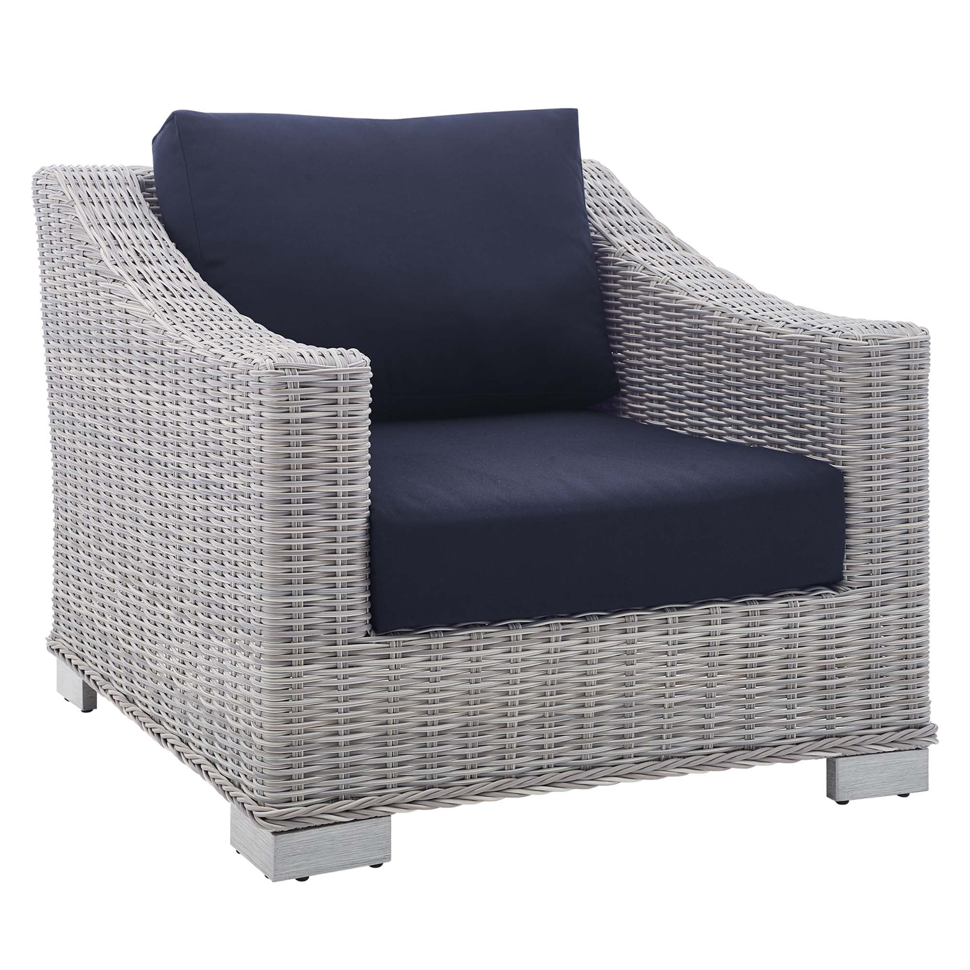 Conway Sunbrella® Outdoor Patio Wicker Rattan 4-Piece Furniture Set by Modway