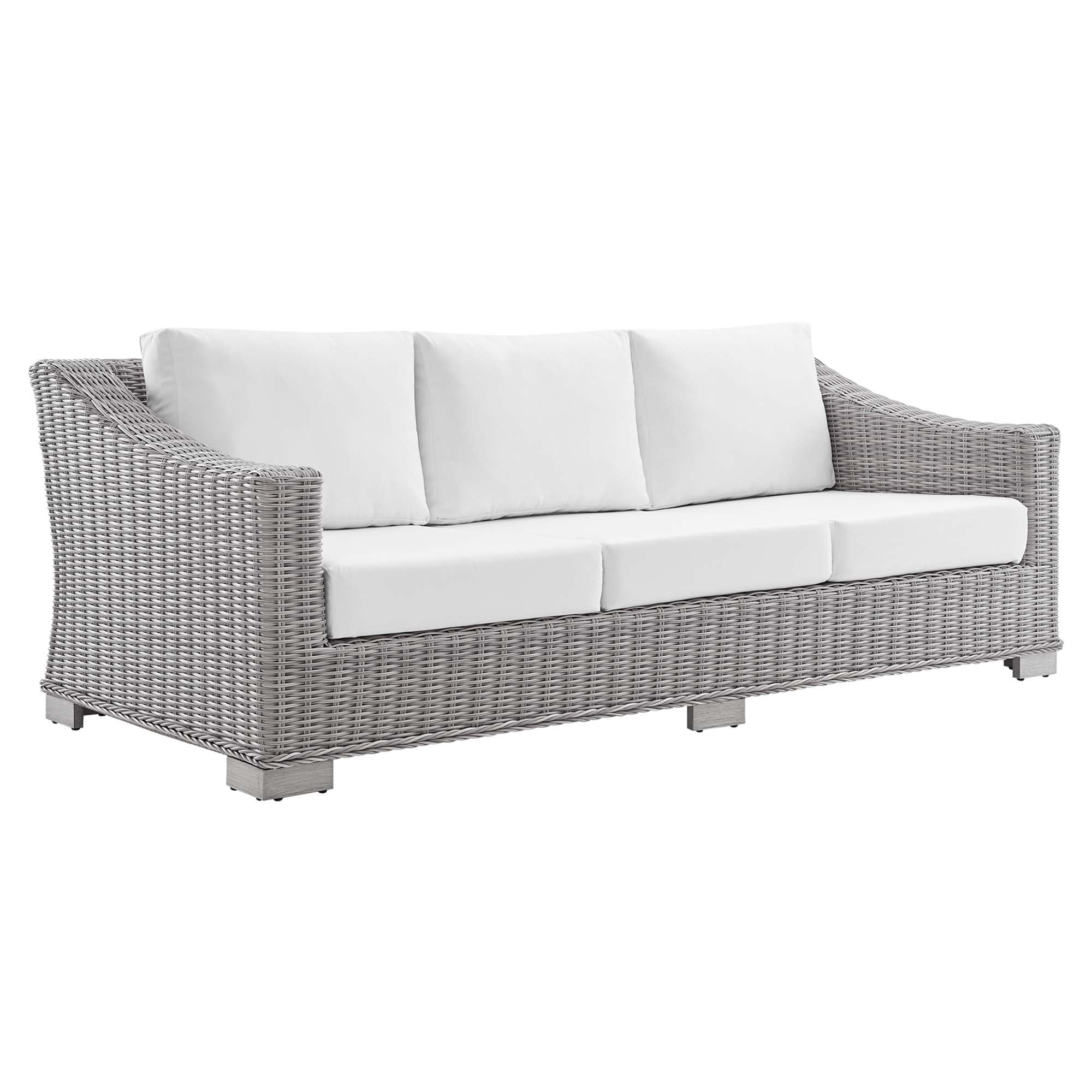 Conway Sunbrella® Outdoor Patio Wicker Rattan 4-Piece Furniture Set by Modway