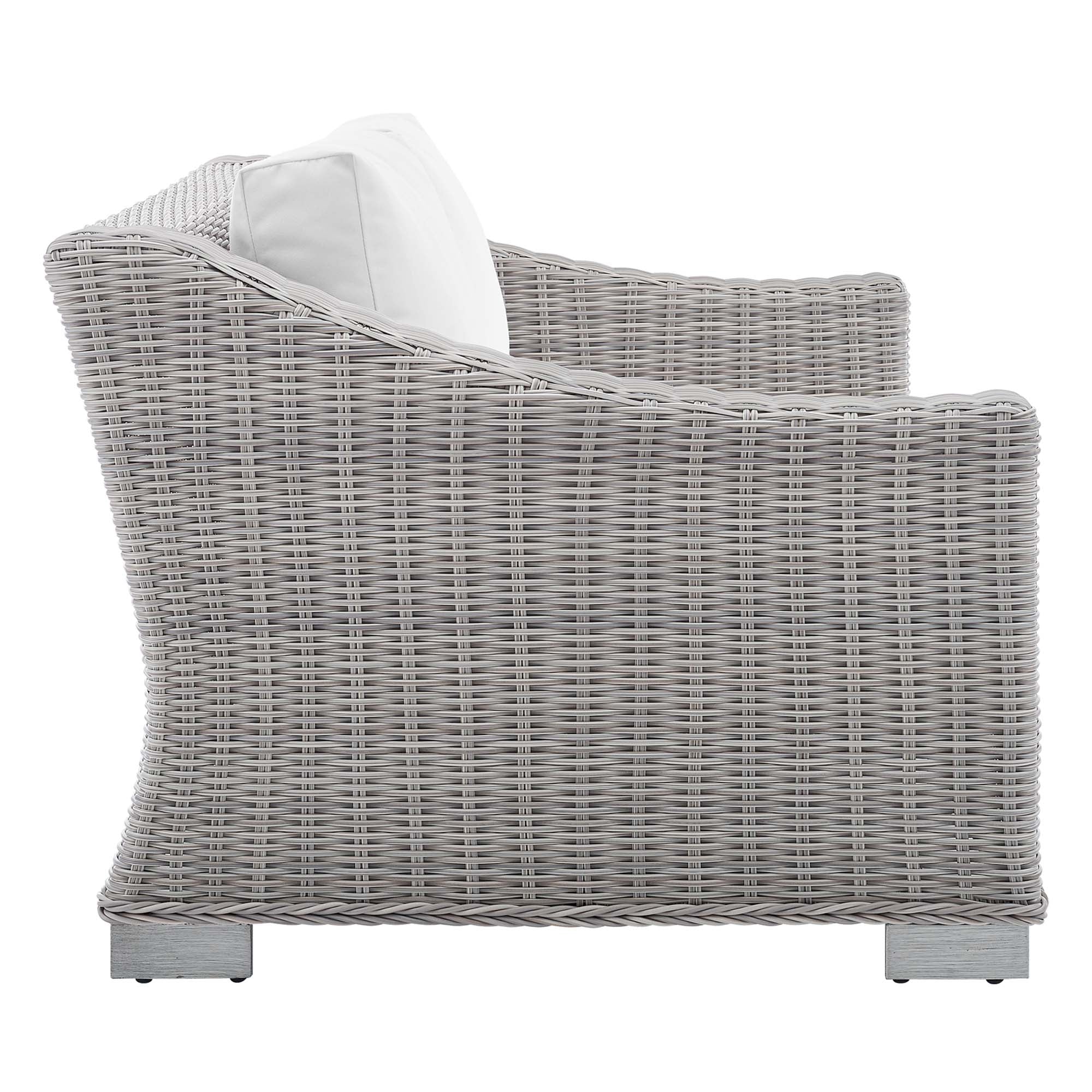 Conway Sunbrella® Outdoor Patio Wicker Rattan 4-Piece Furniture Set by Modway