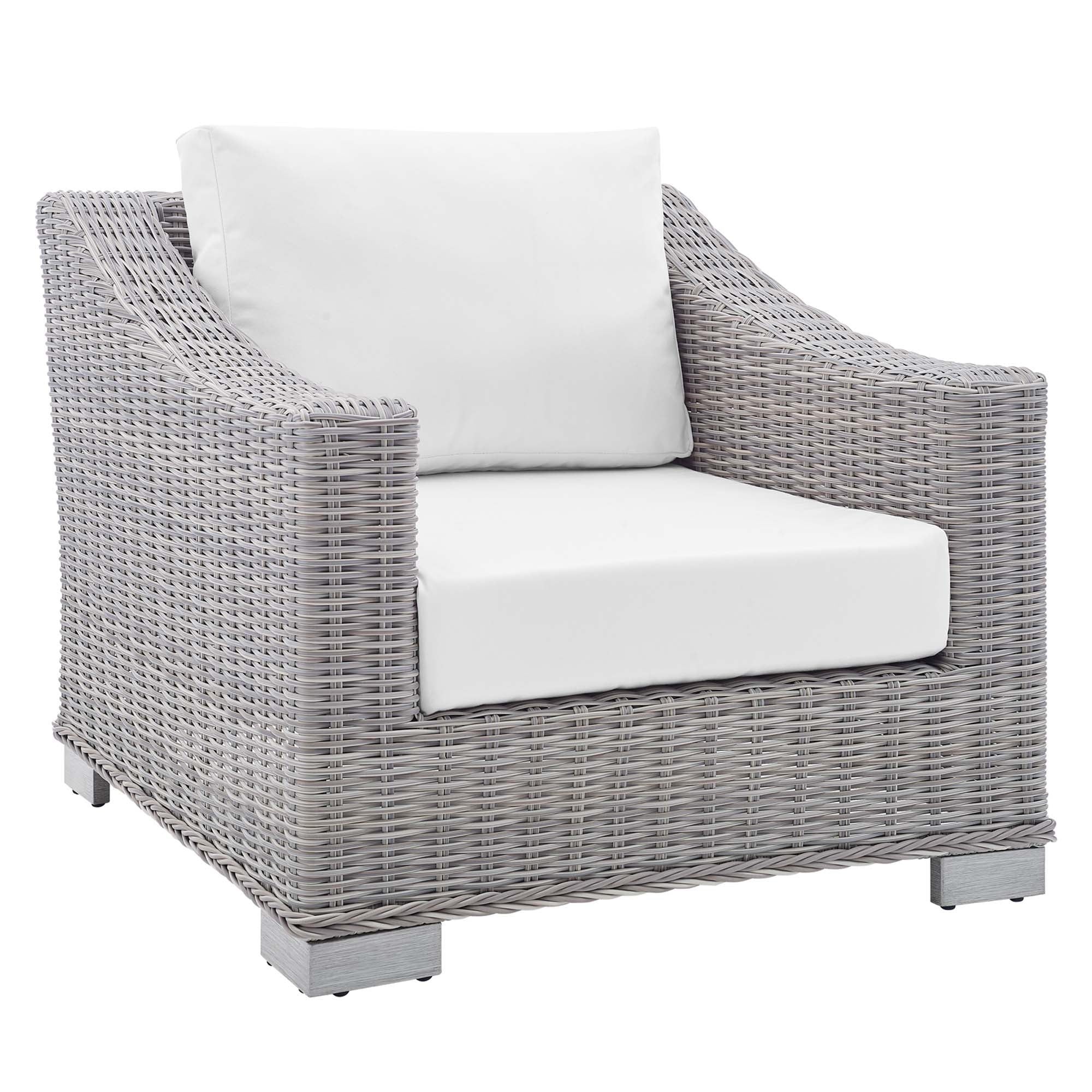 Conway Sunbrella® Outdoor Patio Wicker Rattan 4-Piece Furniture Set by Modway