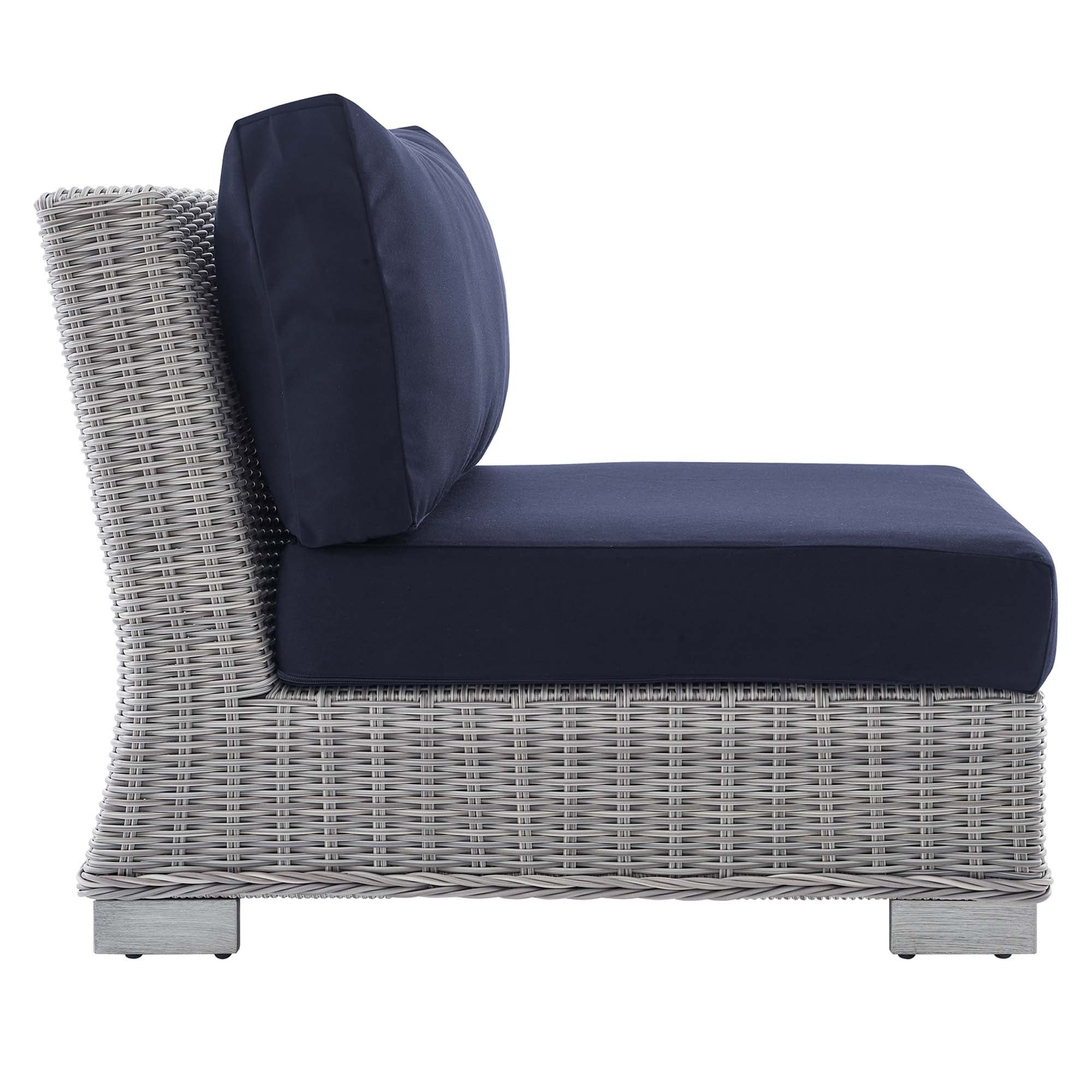 Conway 5-Piece Sunbrella® Outdoor Patio Wicker Rattan Furniture Set by Modway