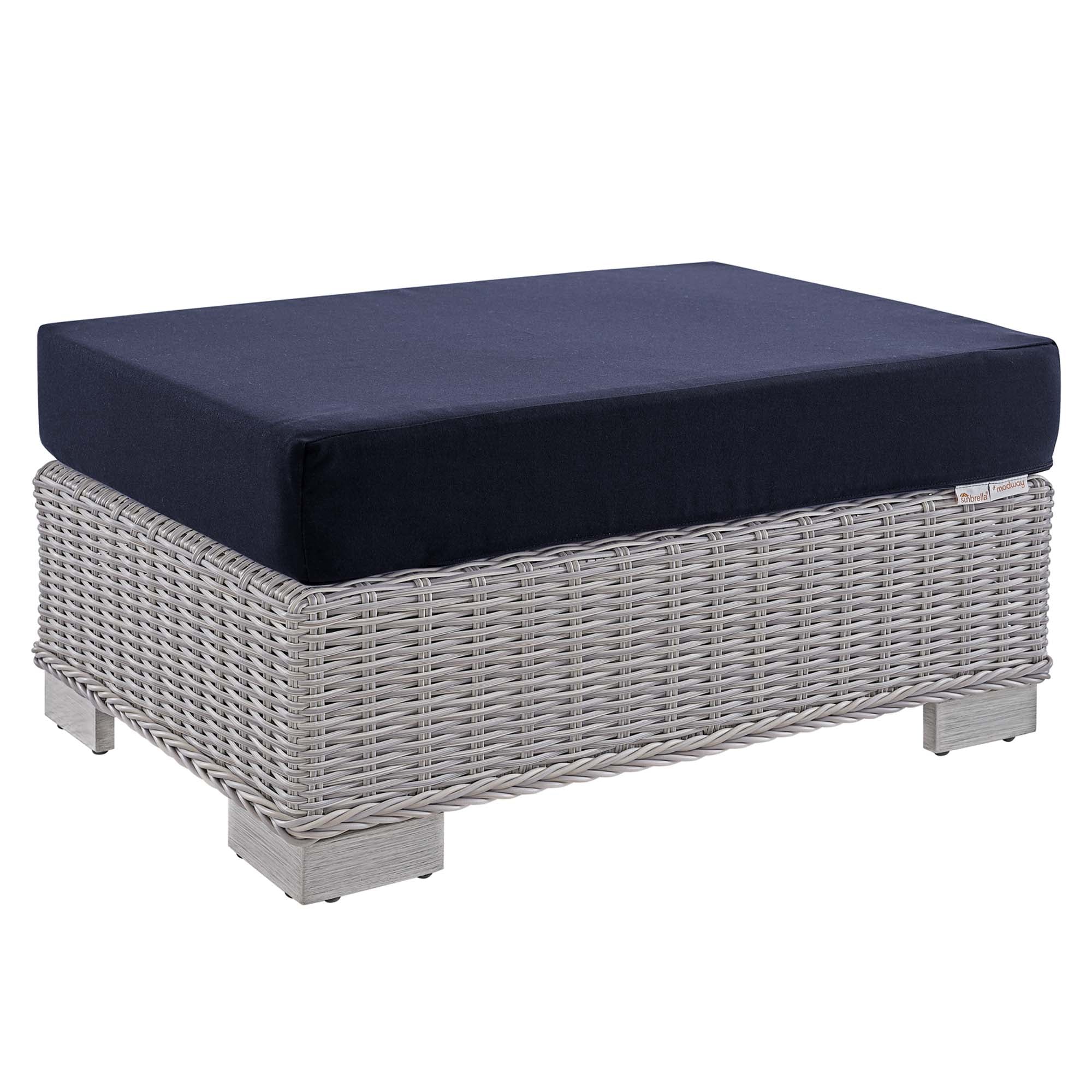 Conway 5-Piece Sunbrella® Outdoor Patio Wicker Rattan Furniture Set by Modway