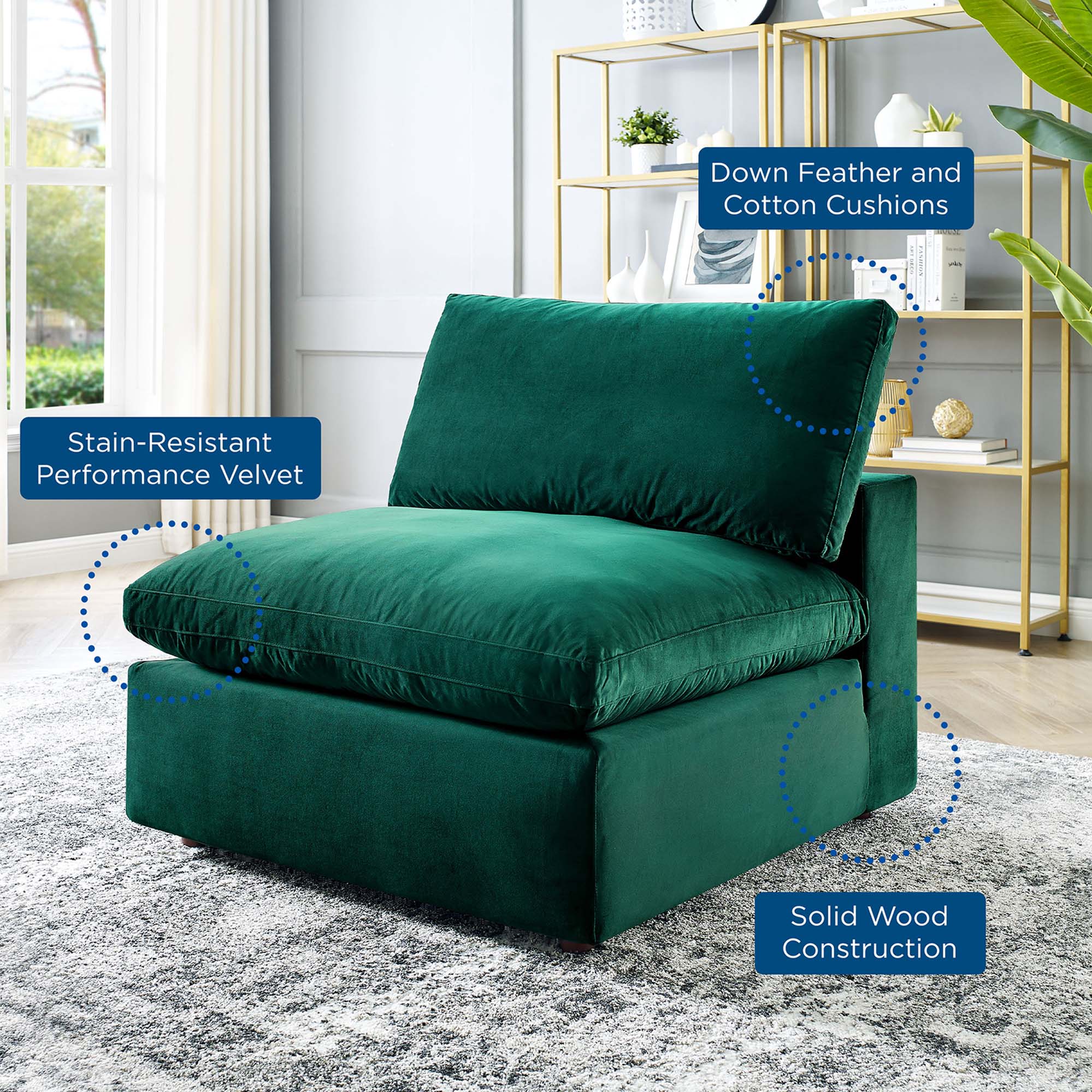 Commix Single Armless by Modway