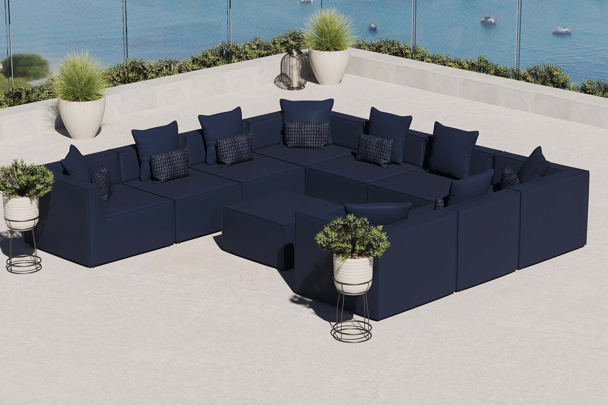 Saybrook Outdoor Patio Upholstered 10-Piece Sectional Sofa by Modway