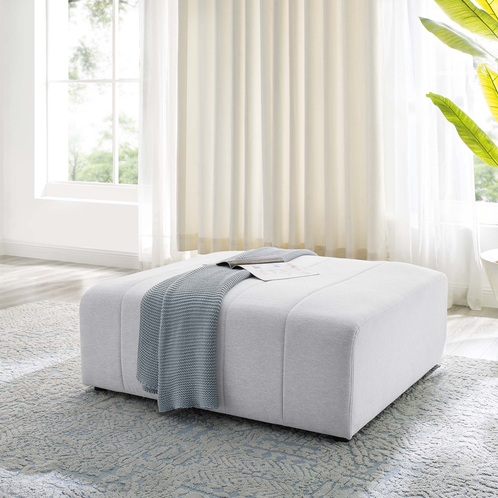 Bartlett Upholstered Fabric Ottoman by Modway