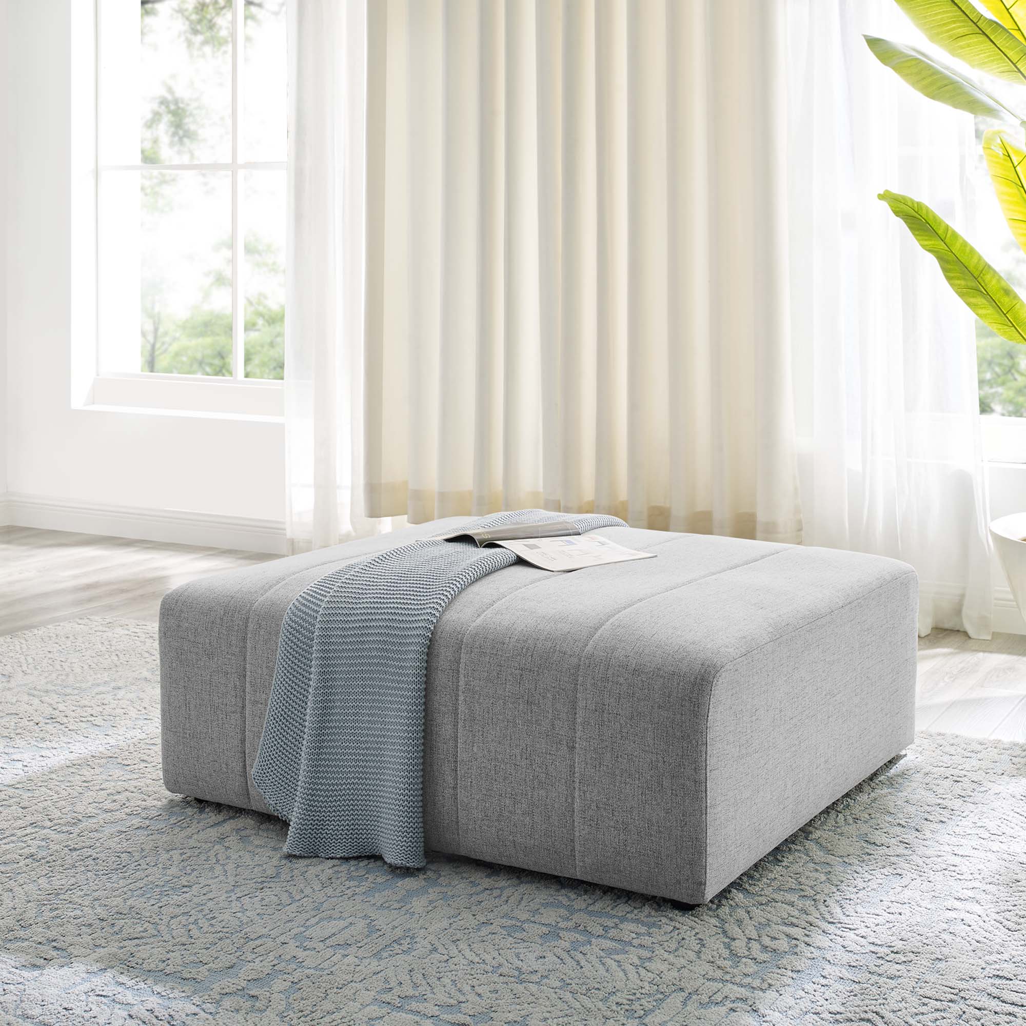 Bartlett Upholstered Fabric Ottoman by Modway