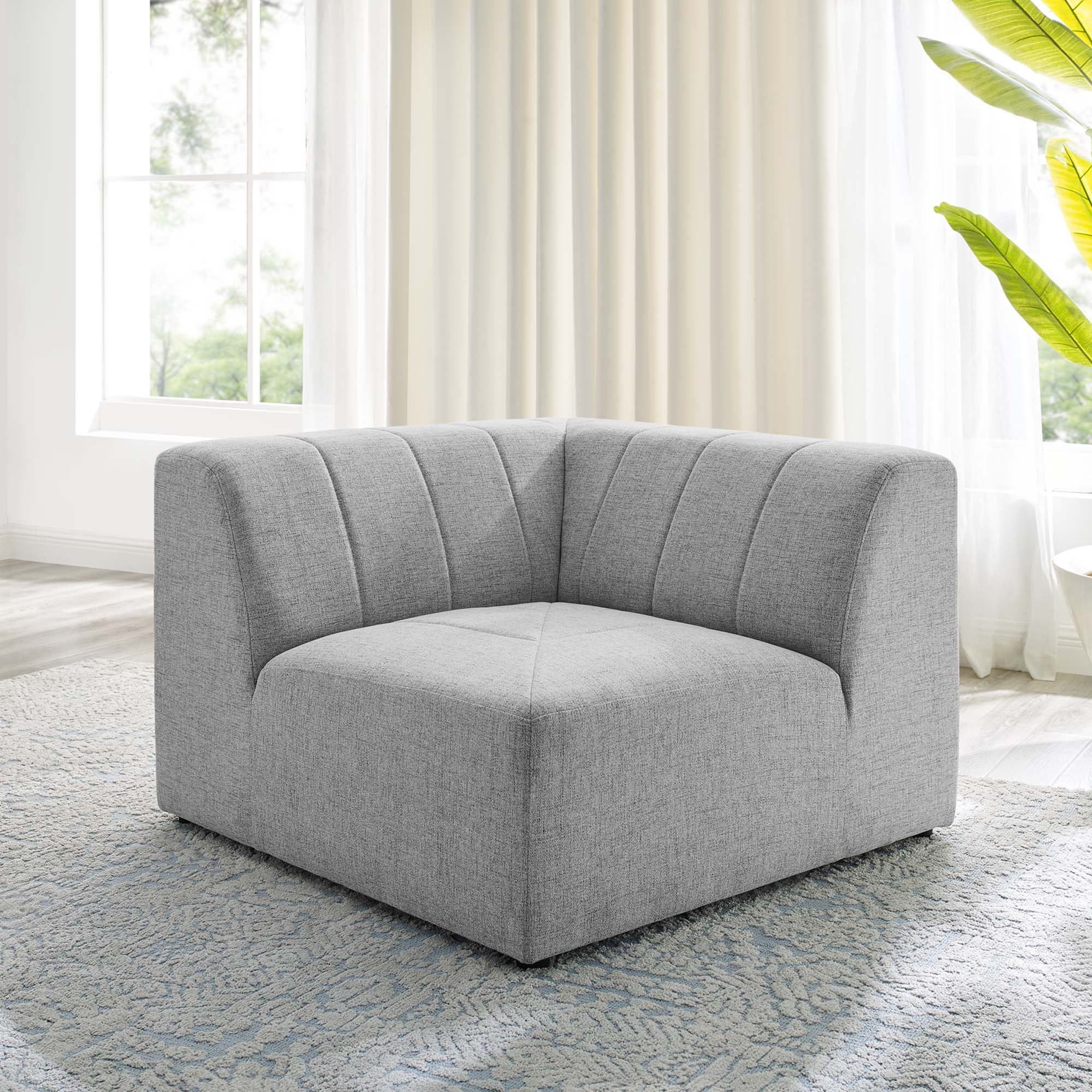 Bartlett Upholstered Fabric Corner Chair by Modway