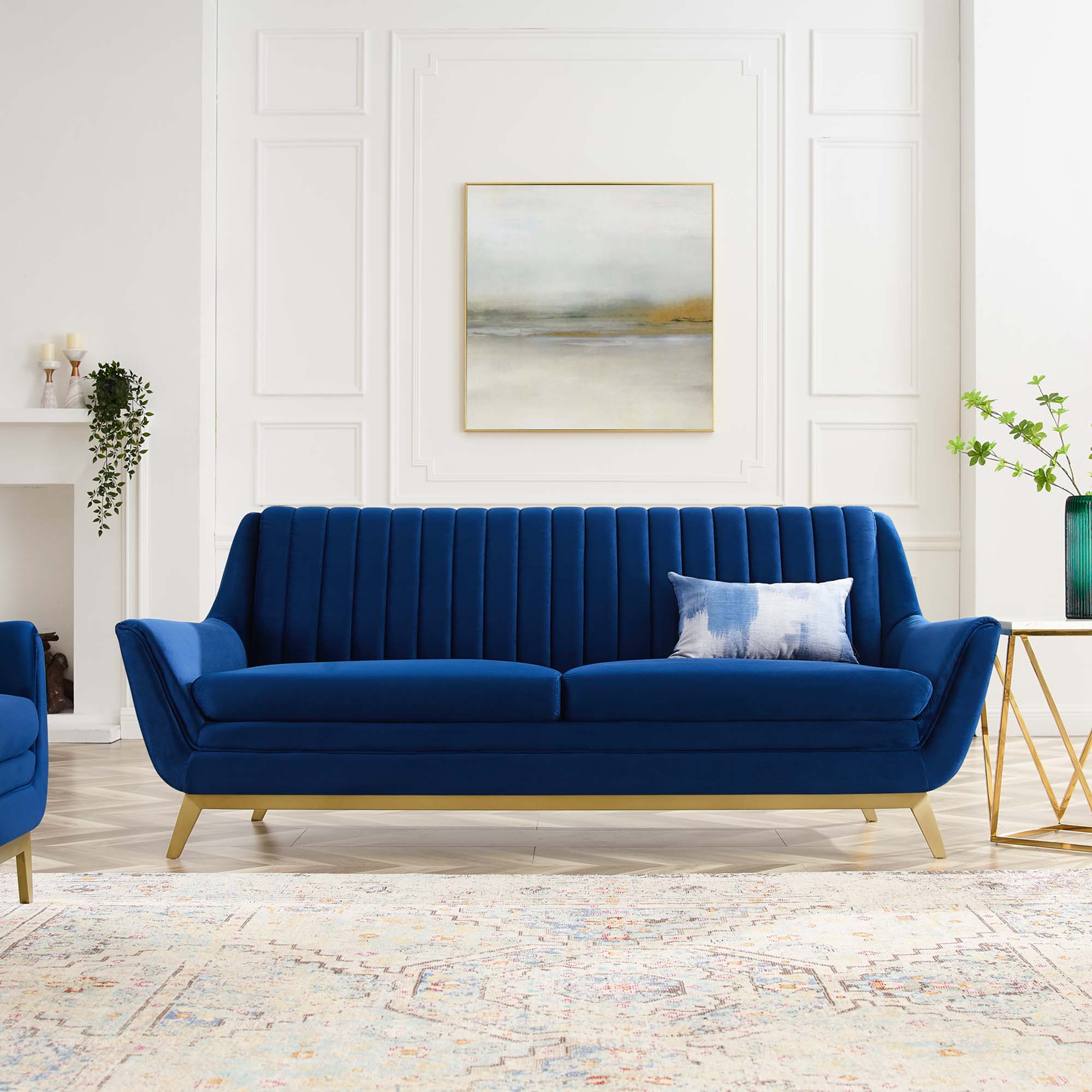 Winsome Channel Tufted Performance Velvet Sofa by Modway