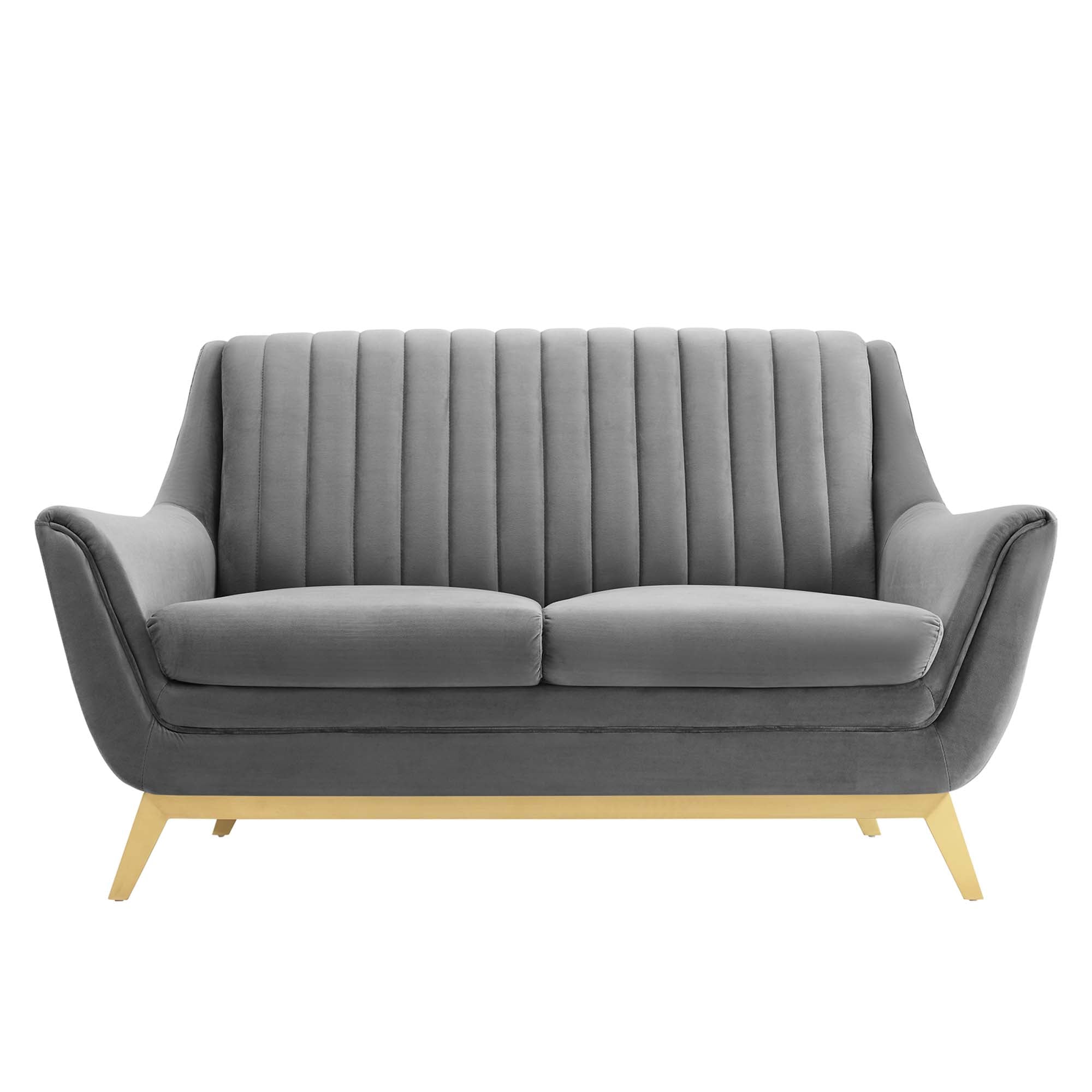 Winsome Channel Tufted Performance Velvet Loveseat by Modway