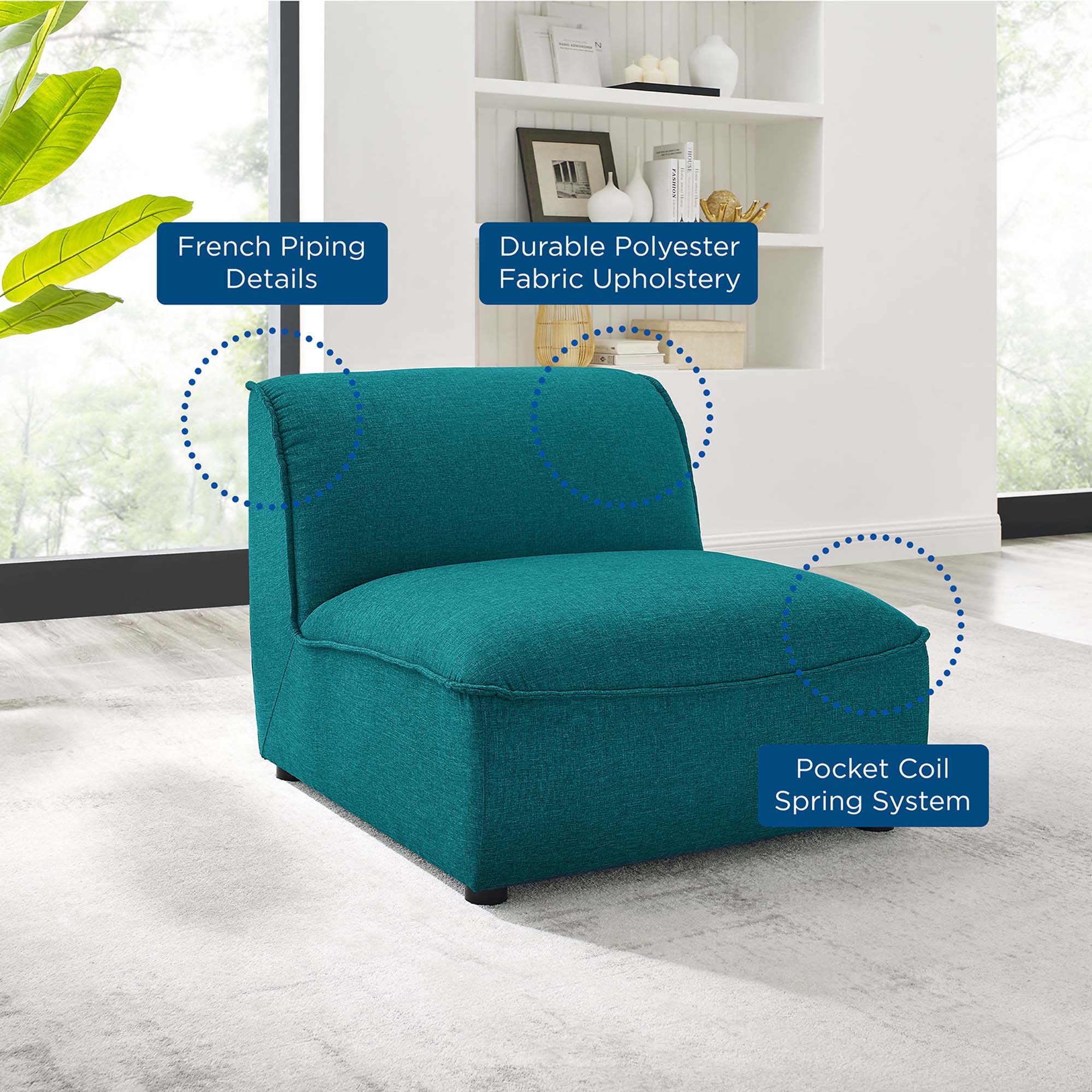Comprise Armless Chair by Modway