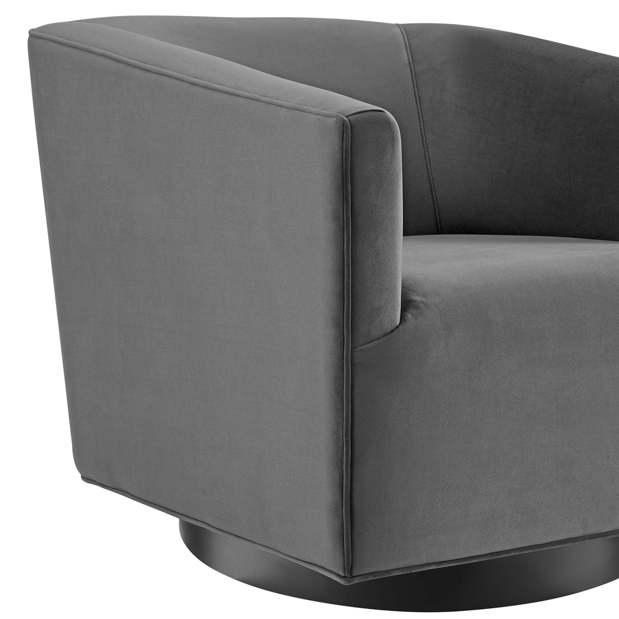 Twist Swivel Chair Performance Velvet Set of 2 by Modway