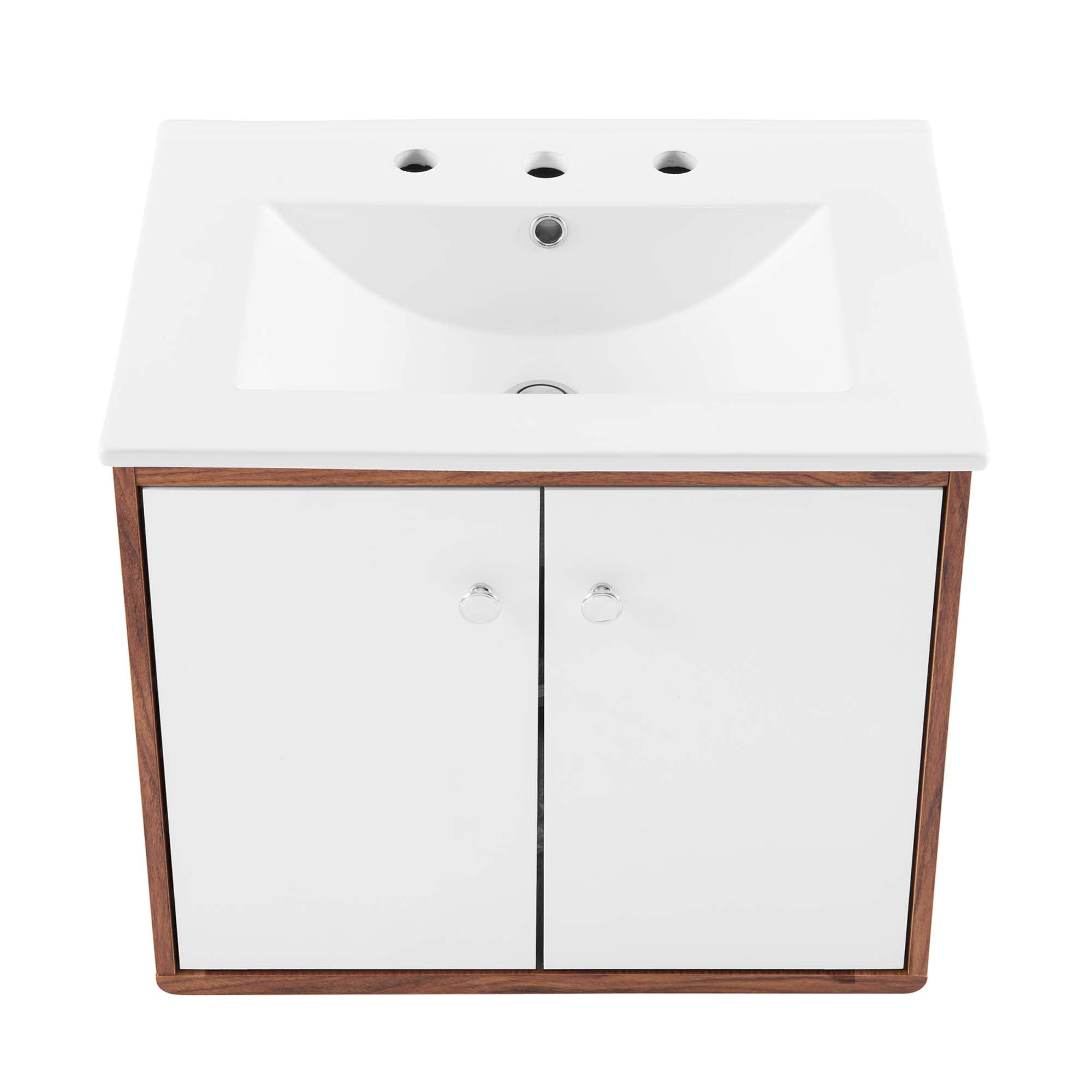 Transmit Wall-Mount Bathroom Vanity Basin Included by Modway