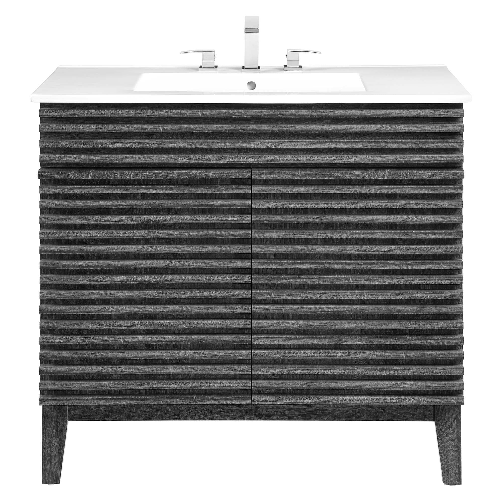 Render 30" and 36" Bathroom Vanities with White Basin Included by Modway