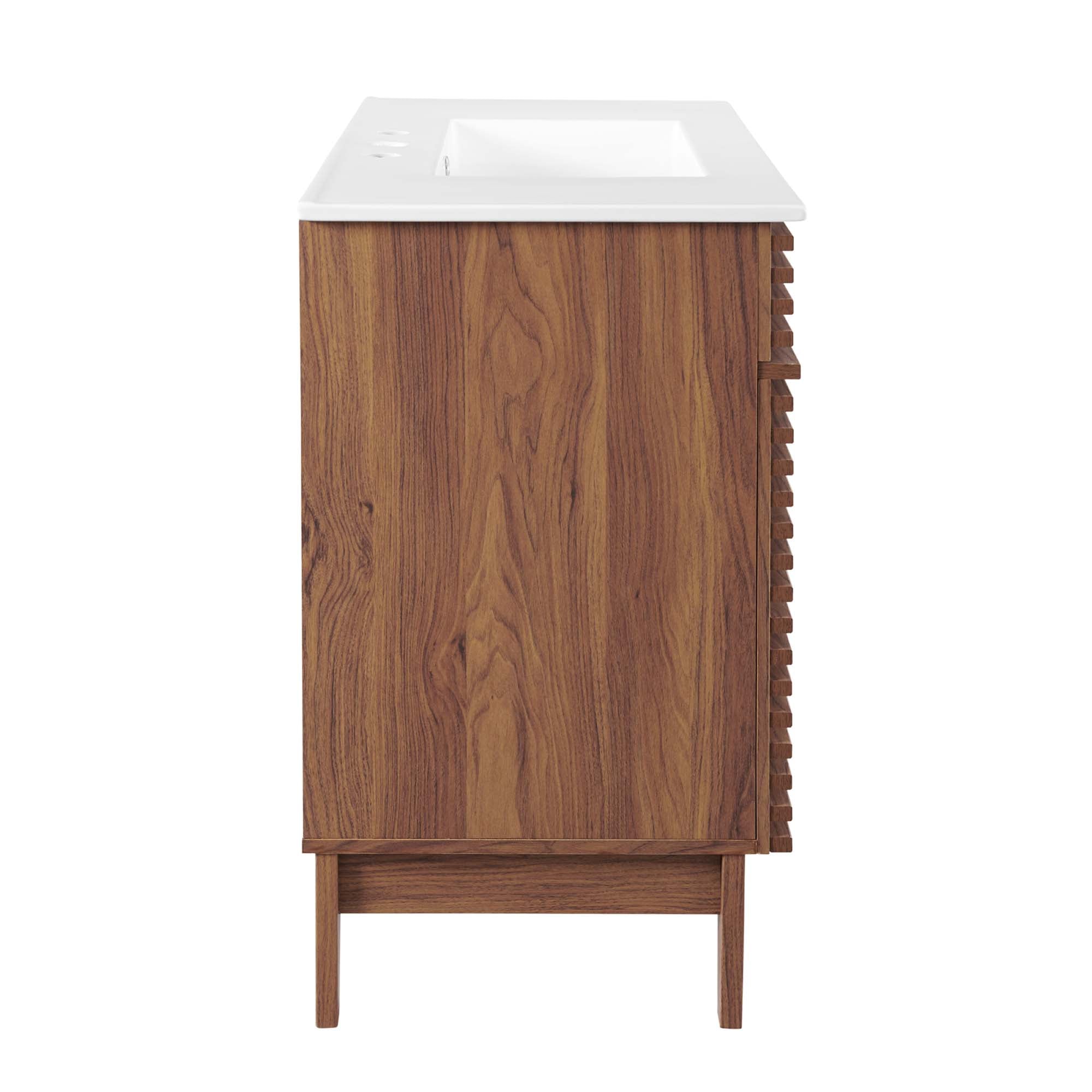 Render 30" and 36" Bathroom Vanities with White Basin Included by Modway