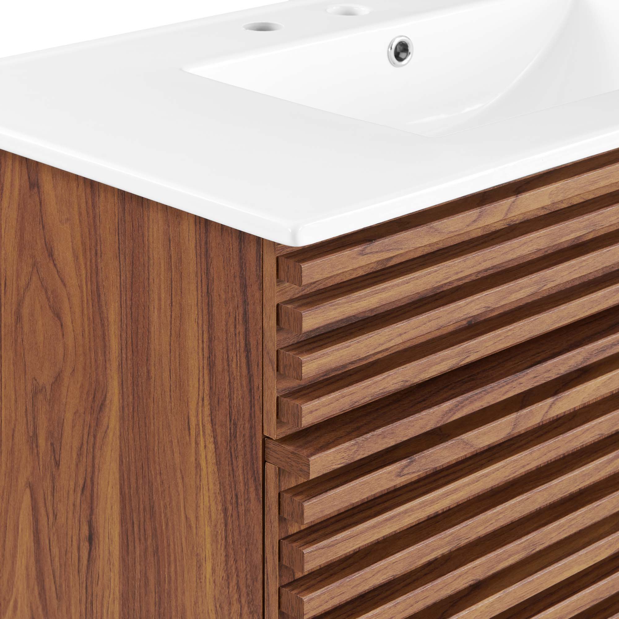 Render 30" and 36" Bathroom Vanities with White Basin Included by Modway