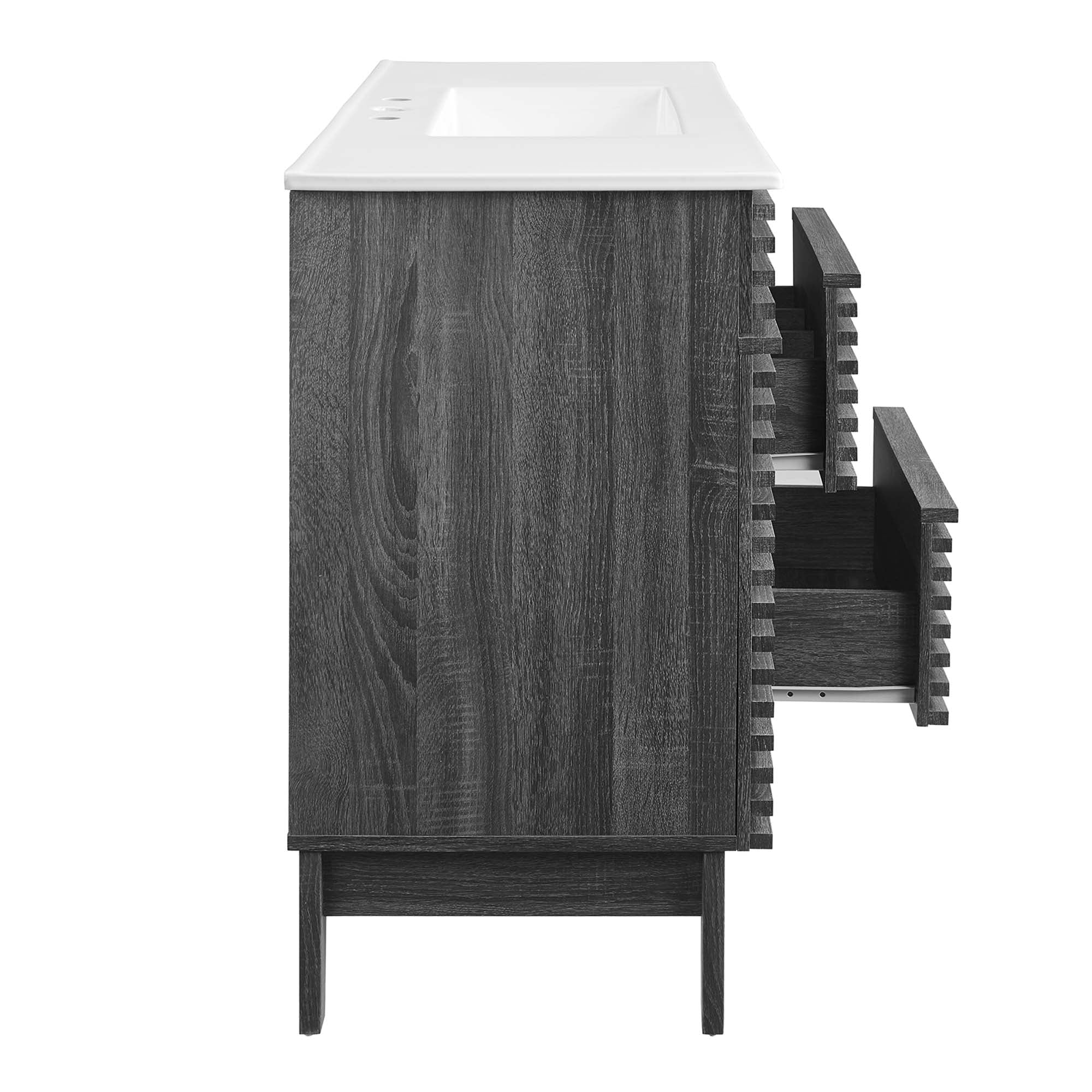 Render 48" Bathroom Vanity with White Basin Included by Modway