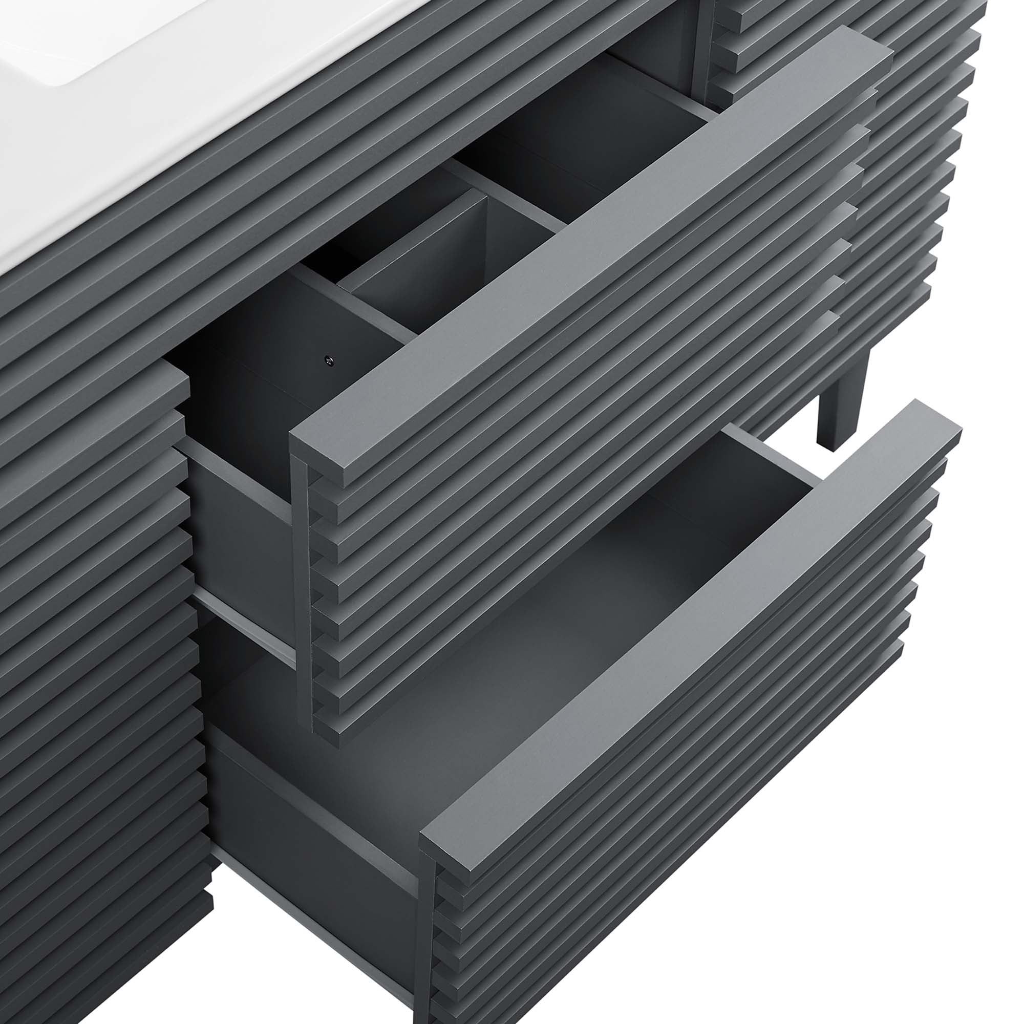 Render 48" Bathroom Vanity with White Basin Included by Modway