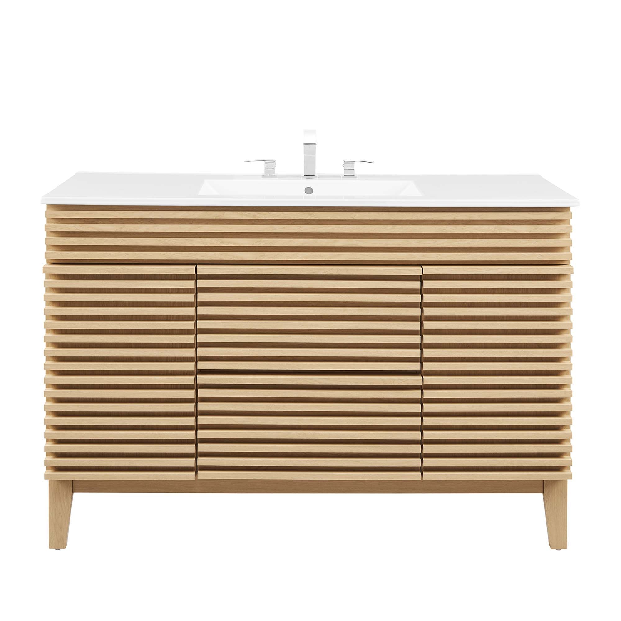 Render 48" Bathroom Vanity with White Basin Included by Modway