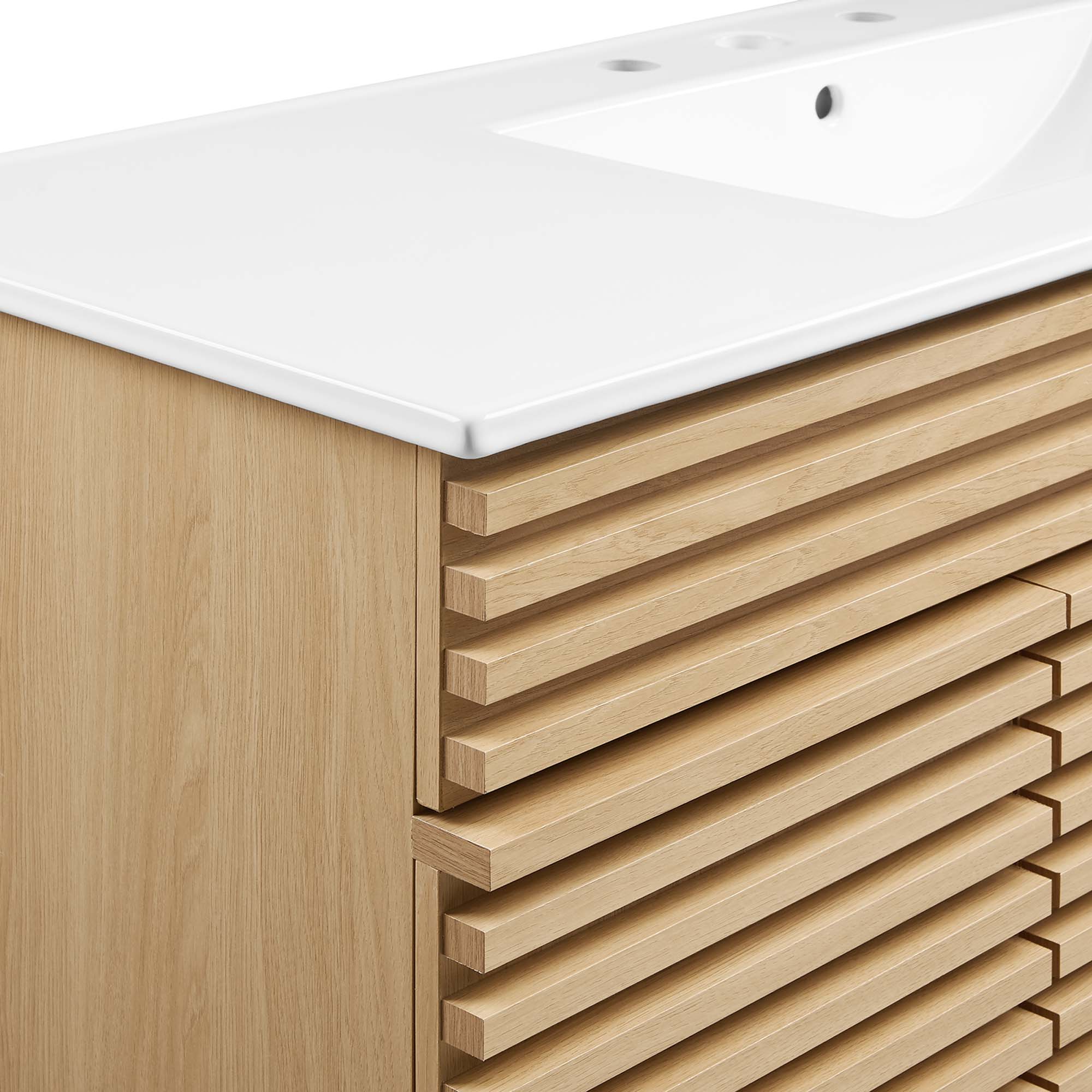 Render 48" Bathroom Vanity with White Basin Included by Modway